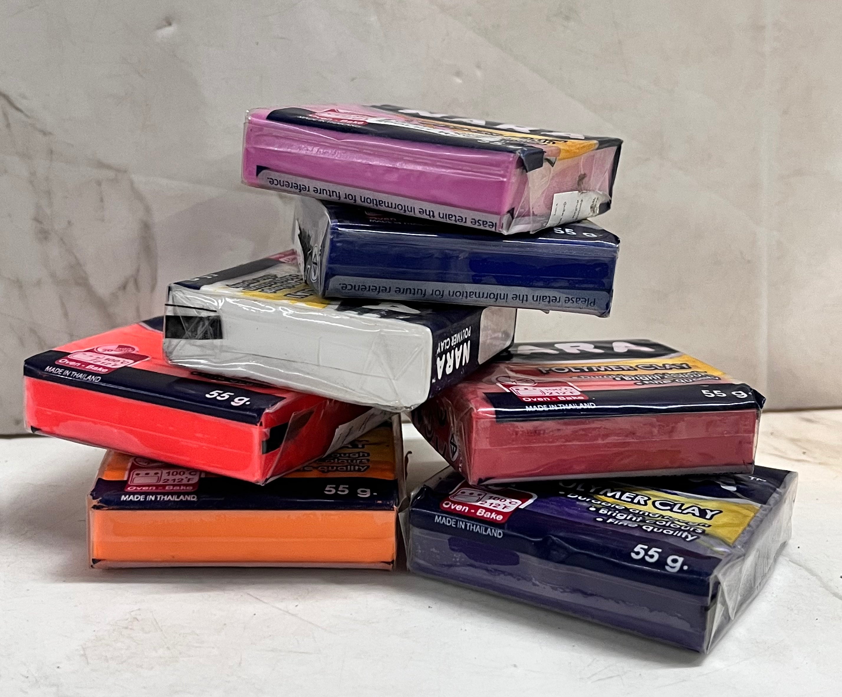 NARA POLIMER CLAY 8colour pack -55g in a pack