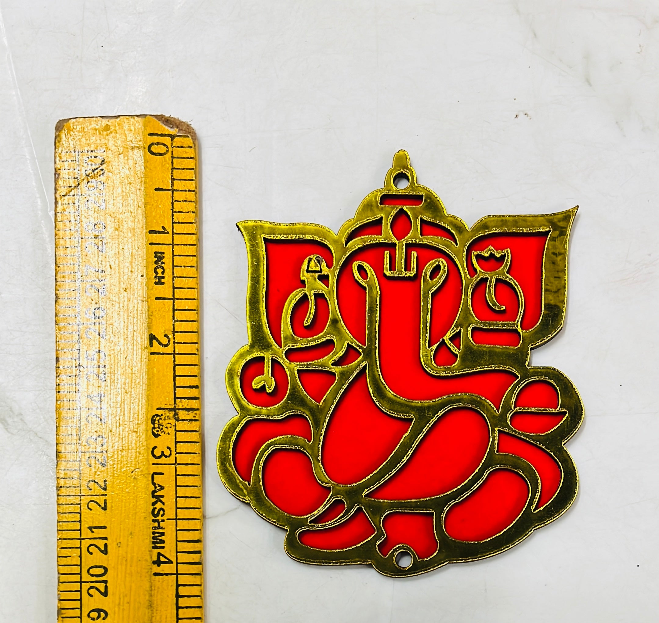 Vinayagar velvet Wooden cutout 4inch-4piece pack