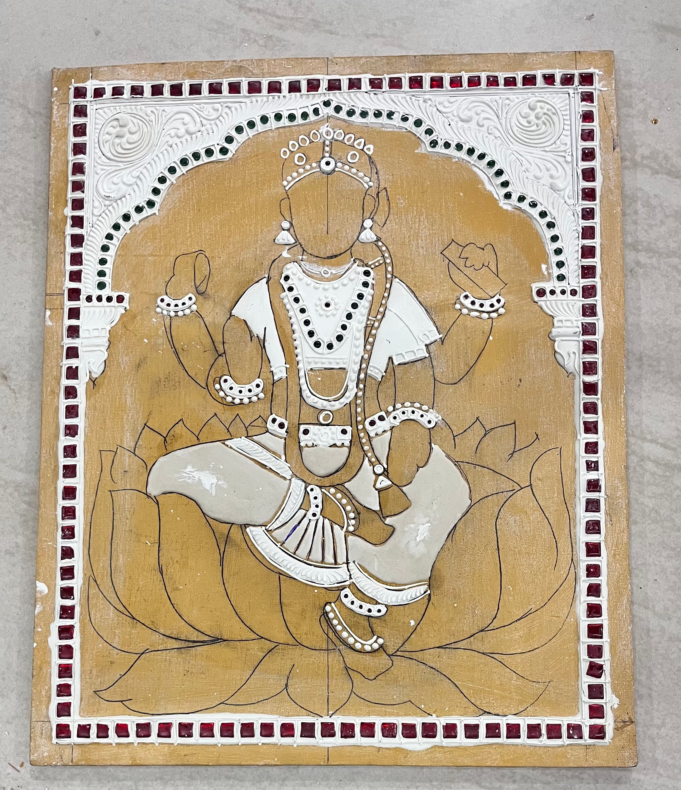 Bala ambika Tanjore Muck Board 12x15 -1Board(15 days delivery time)