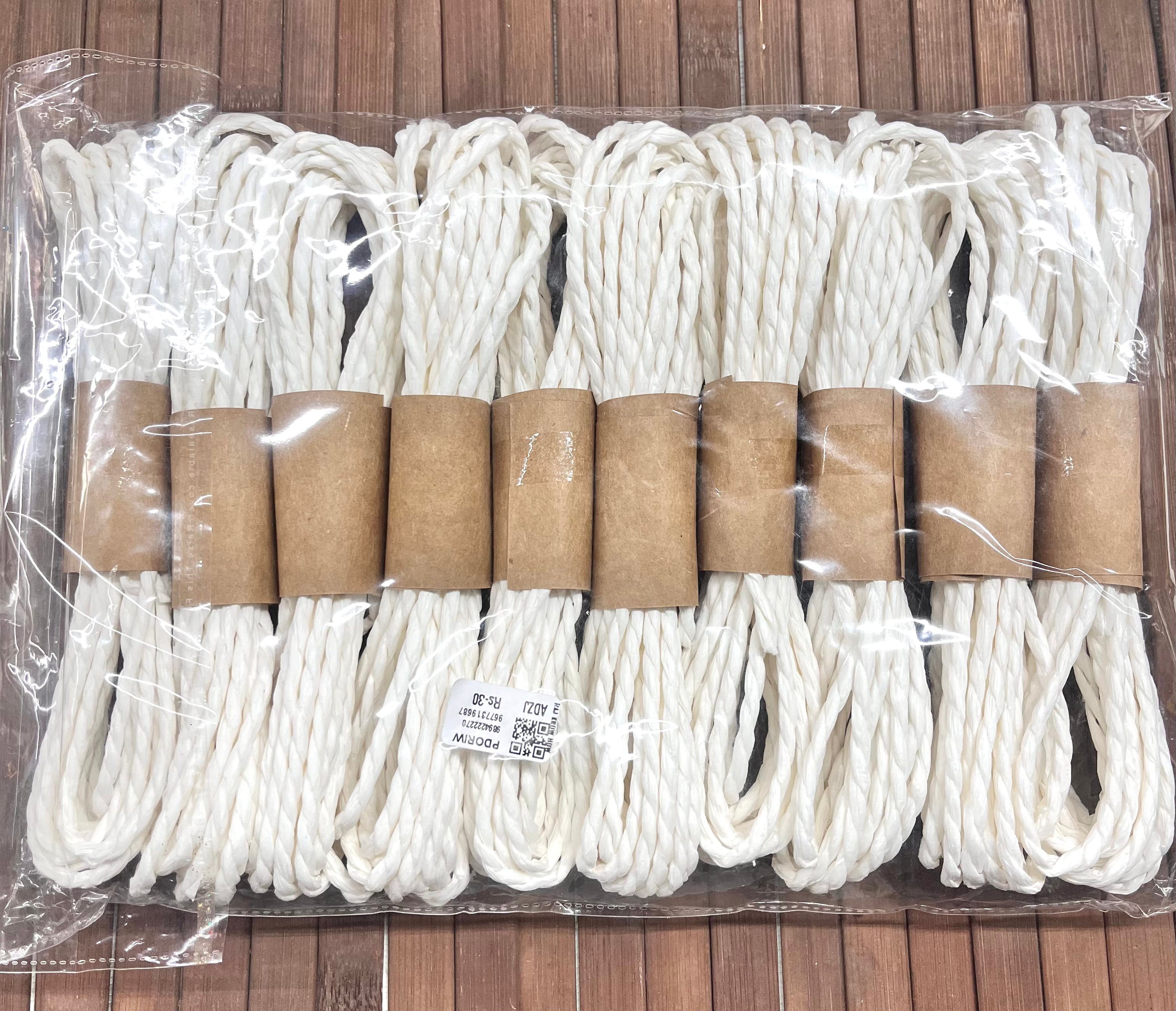 Paper rope white-5meter 2piece