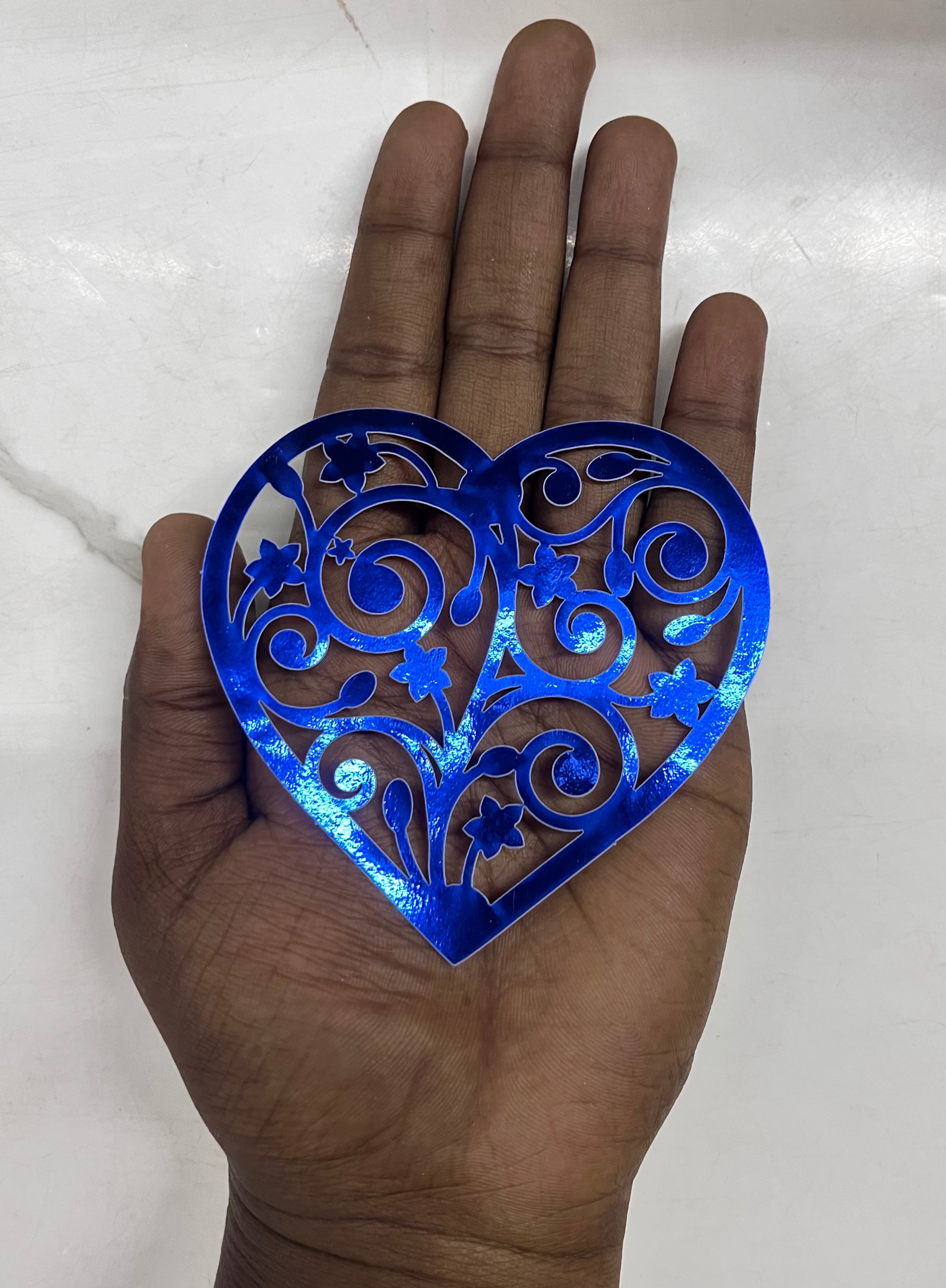 3d heart &butterfly decoration sticker-assorted 3 (12pcs pack )