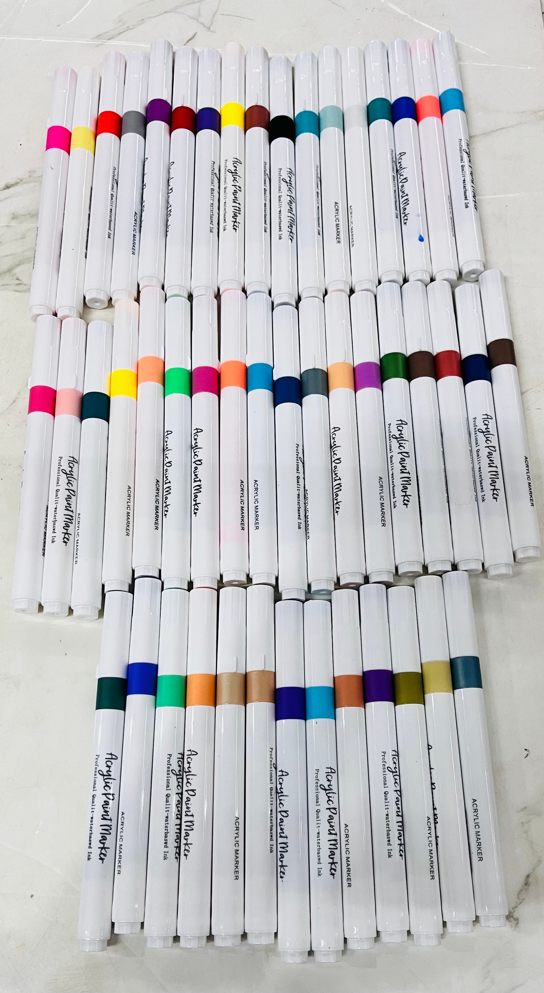Acrylic paint marker water based vibrant colours 36-120 shades/ 1pack