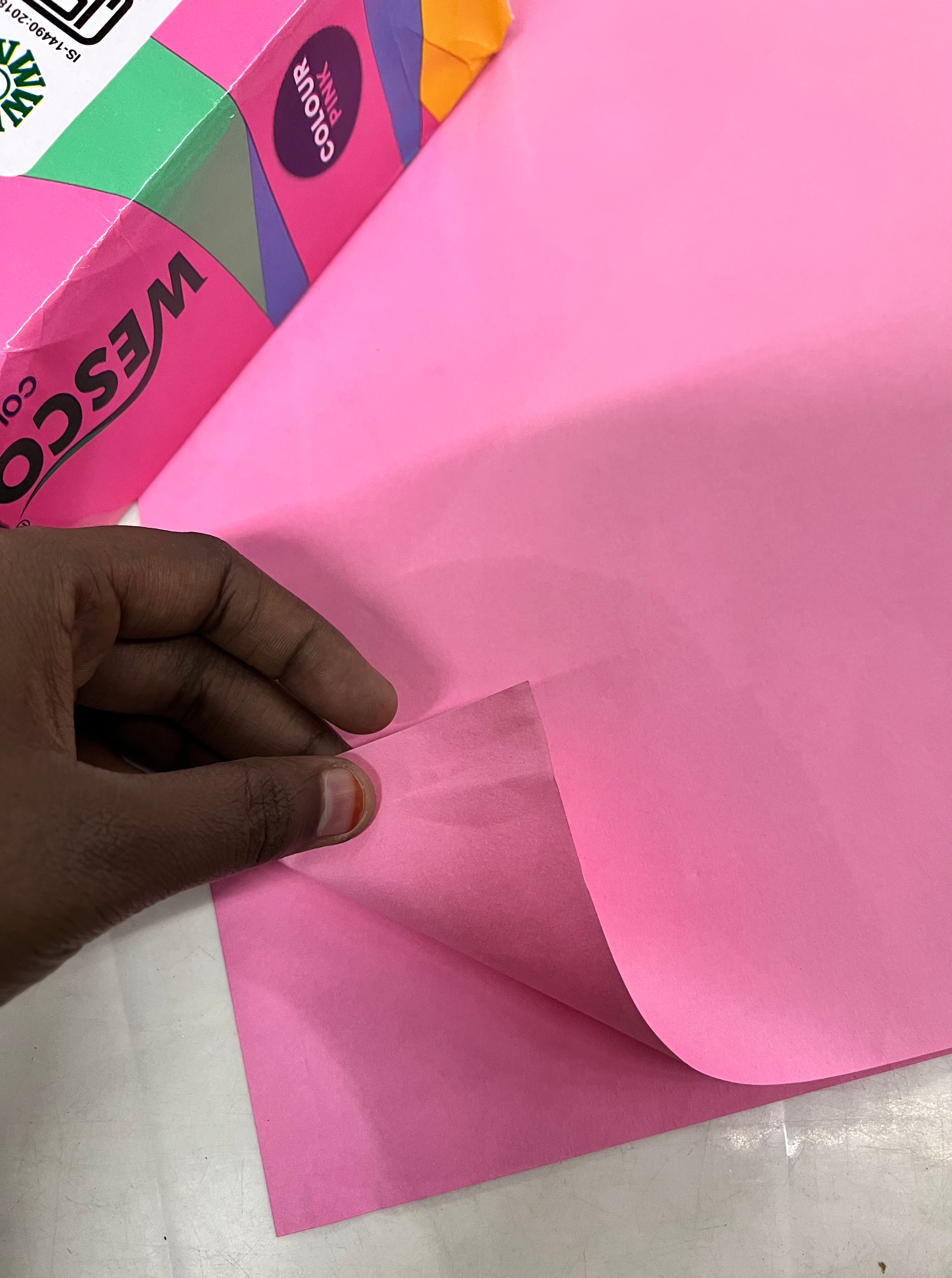 Wesco Rangoli colour copier paper A4 size 500sheets 75gsm -full pack vibrant 4 colours