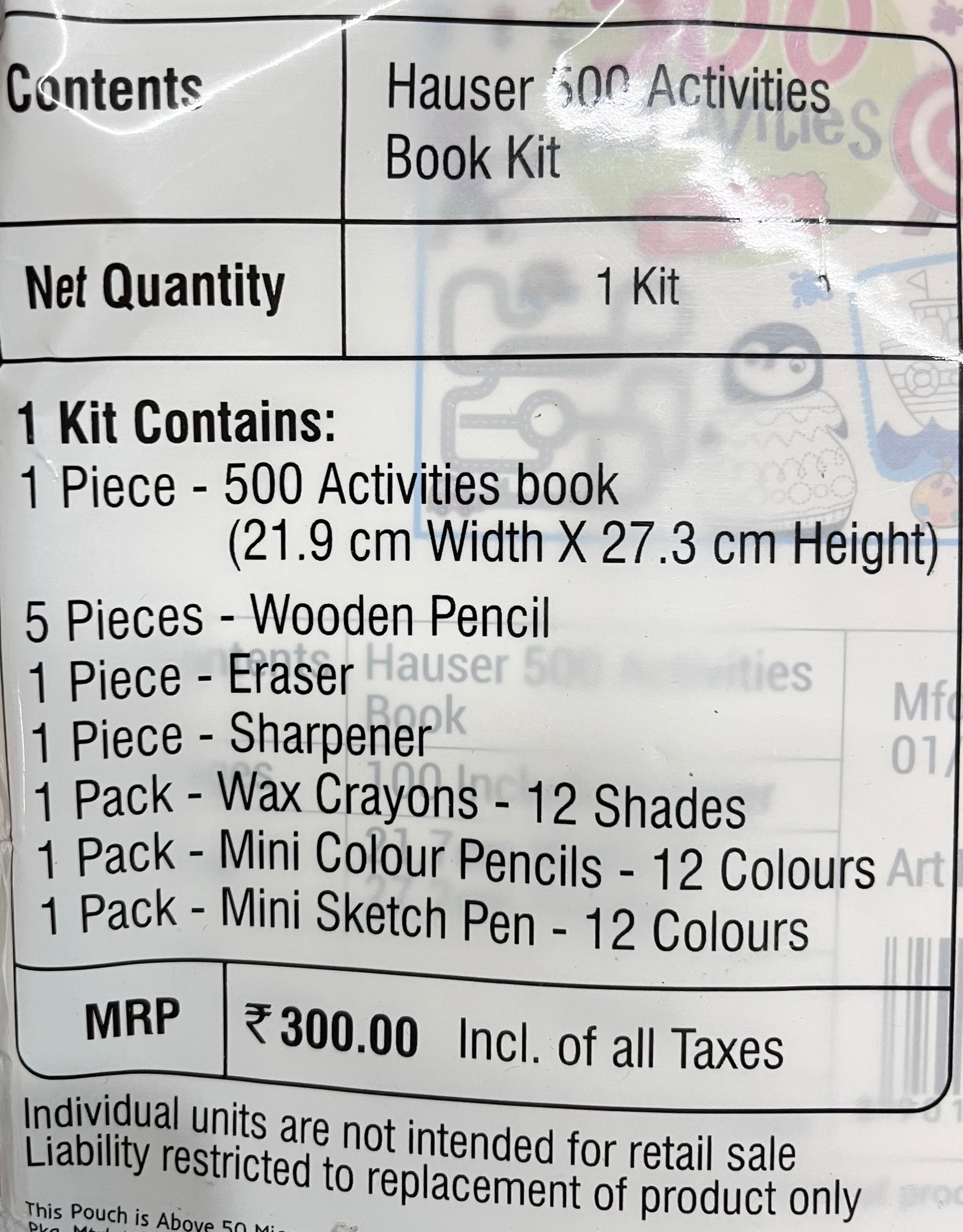 Hauser Germany 500 activities book kit