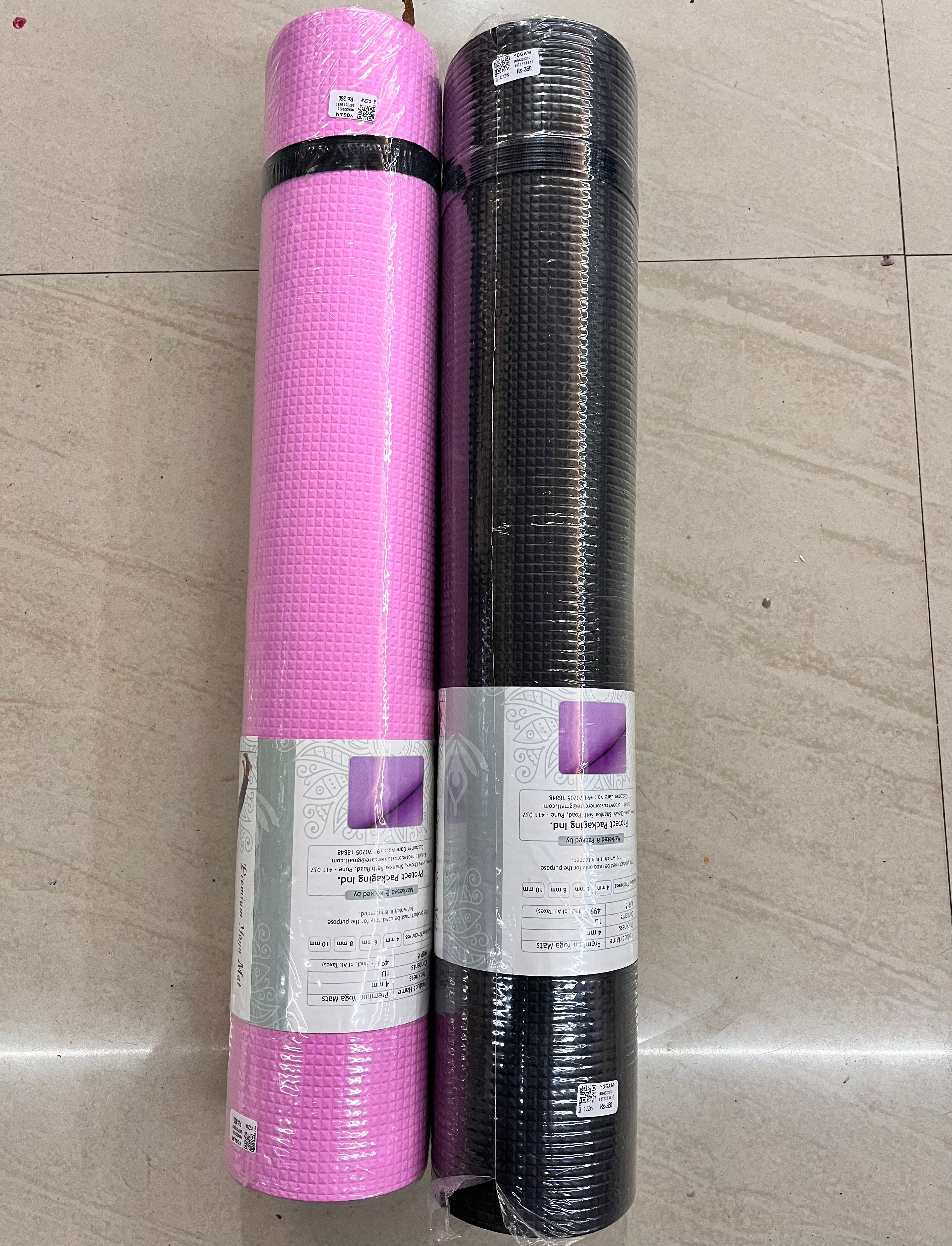 Premium yoga mats -YOGAM 4mm thickness 61x183cm 1piece pack