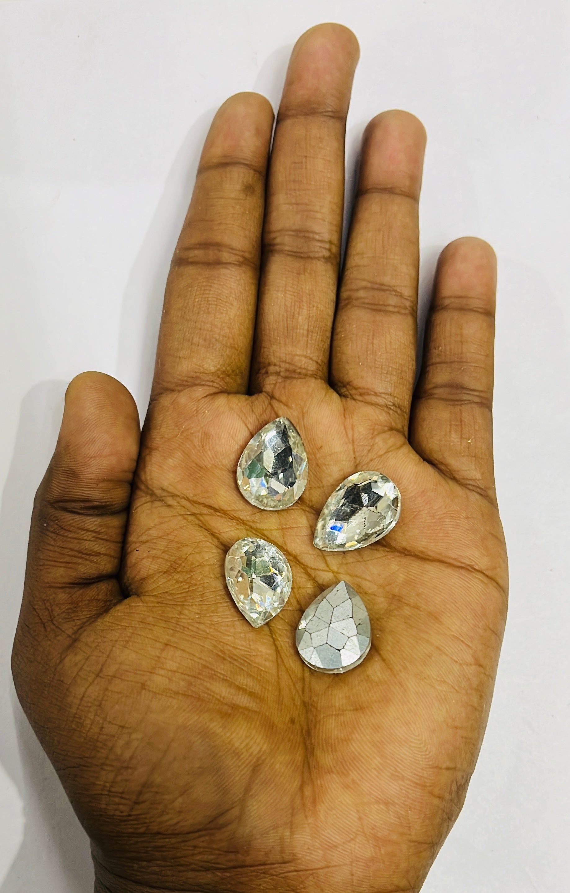 13x18 AD Thilakam  Tanjore painting American diamond stones -4stones 1pack-4vibrant colours