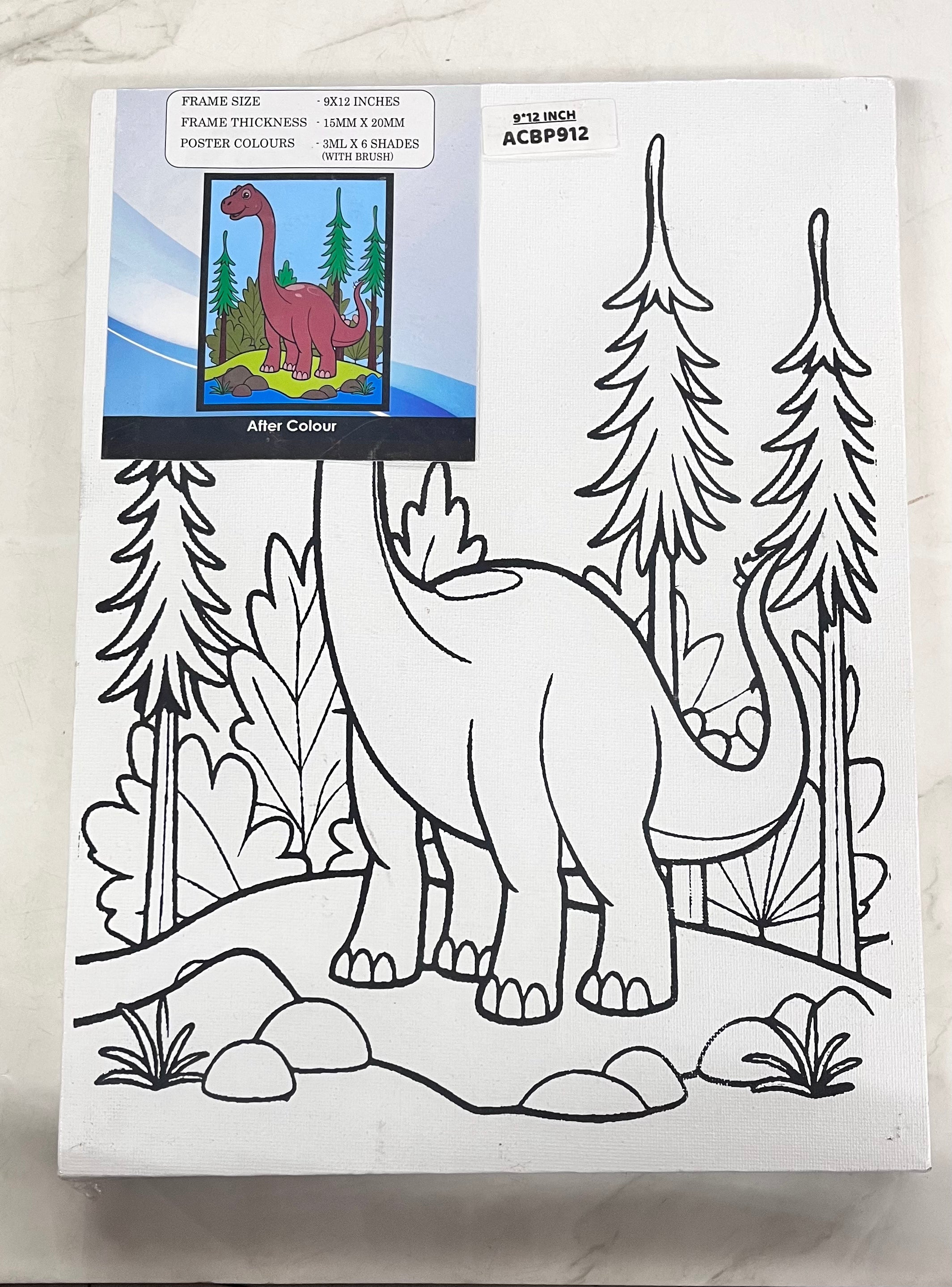 Canvas board printed assorted design 9x12inch-1 assorted design