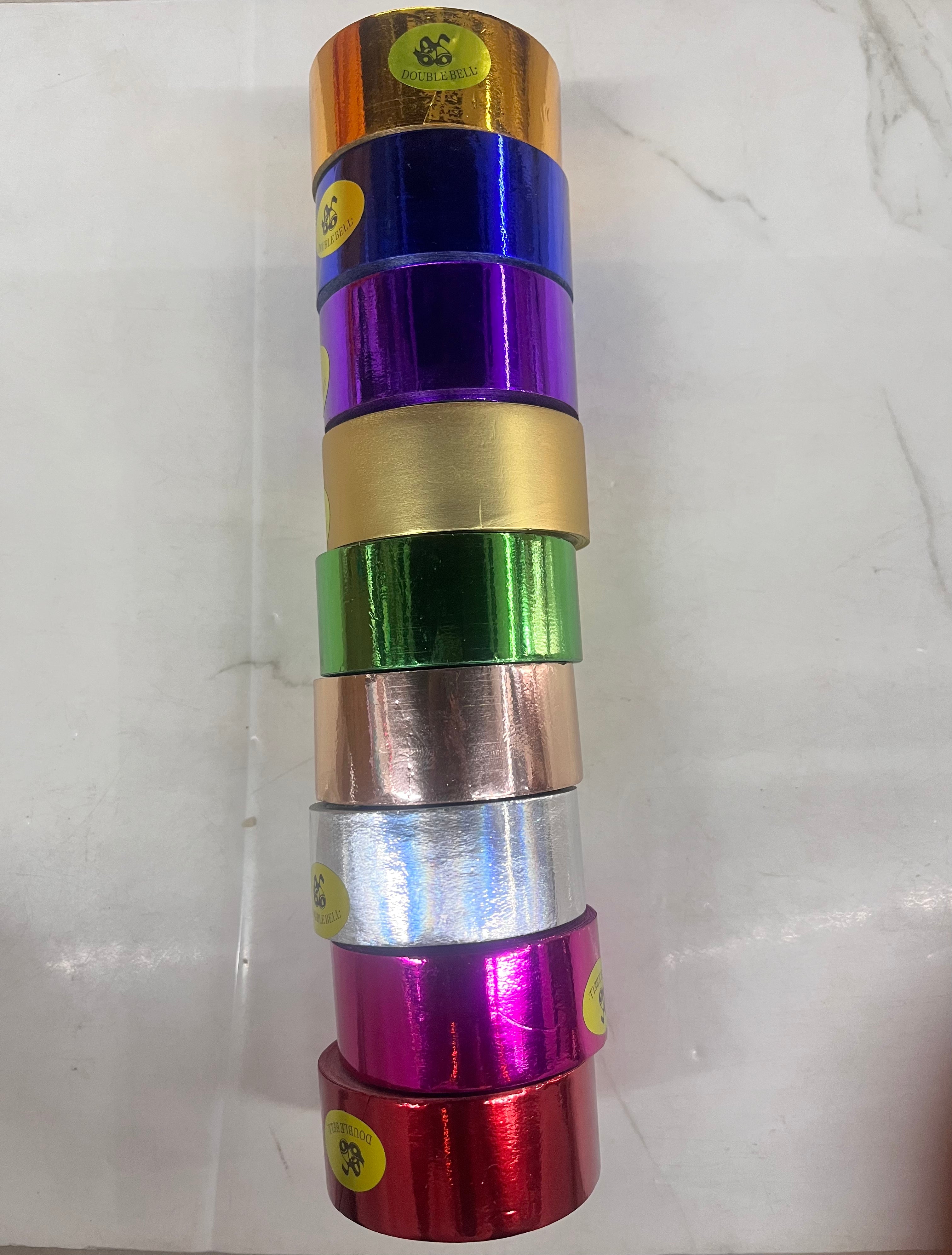 Frill ribbon metallic-FRBNM assorted colours