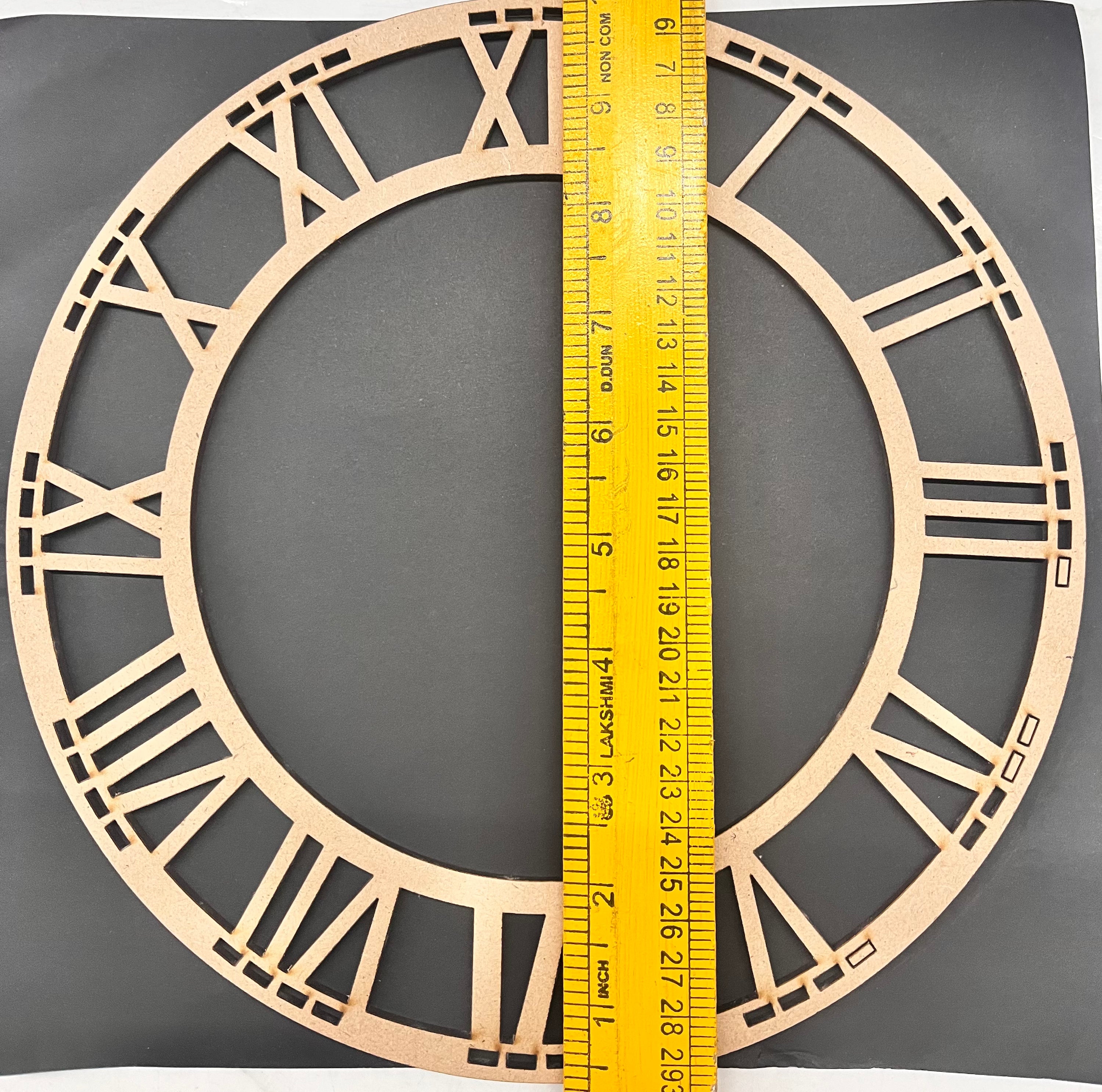 Wooden mdf clock roman 10inch