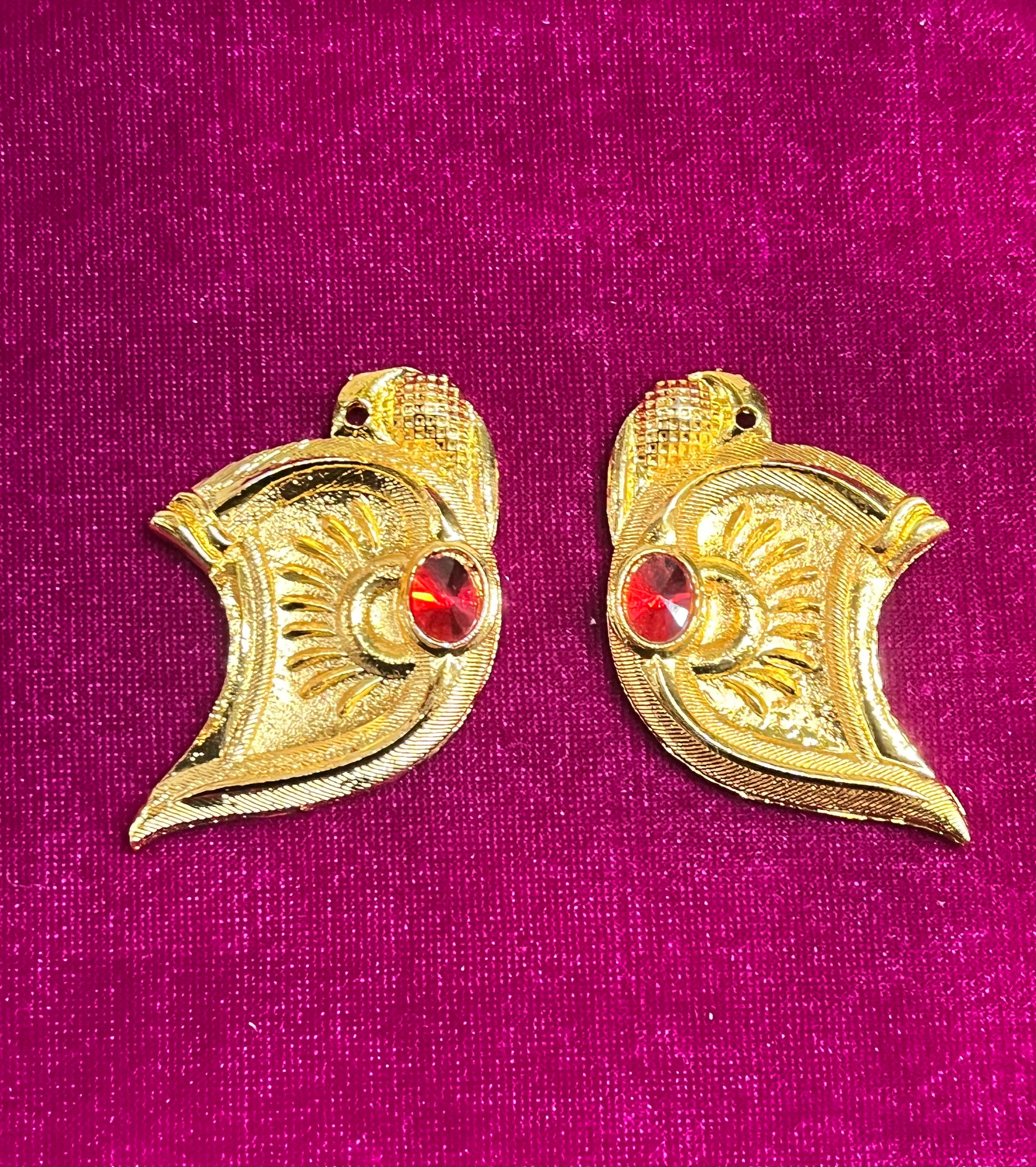 Gold ganesh ears gold cut (3inch&4inch )Goddoss jewelry-1piece pack