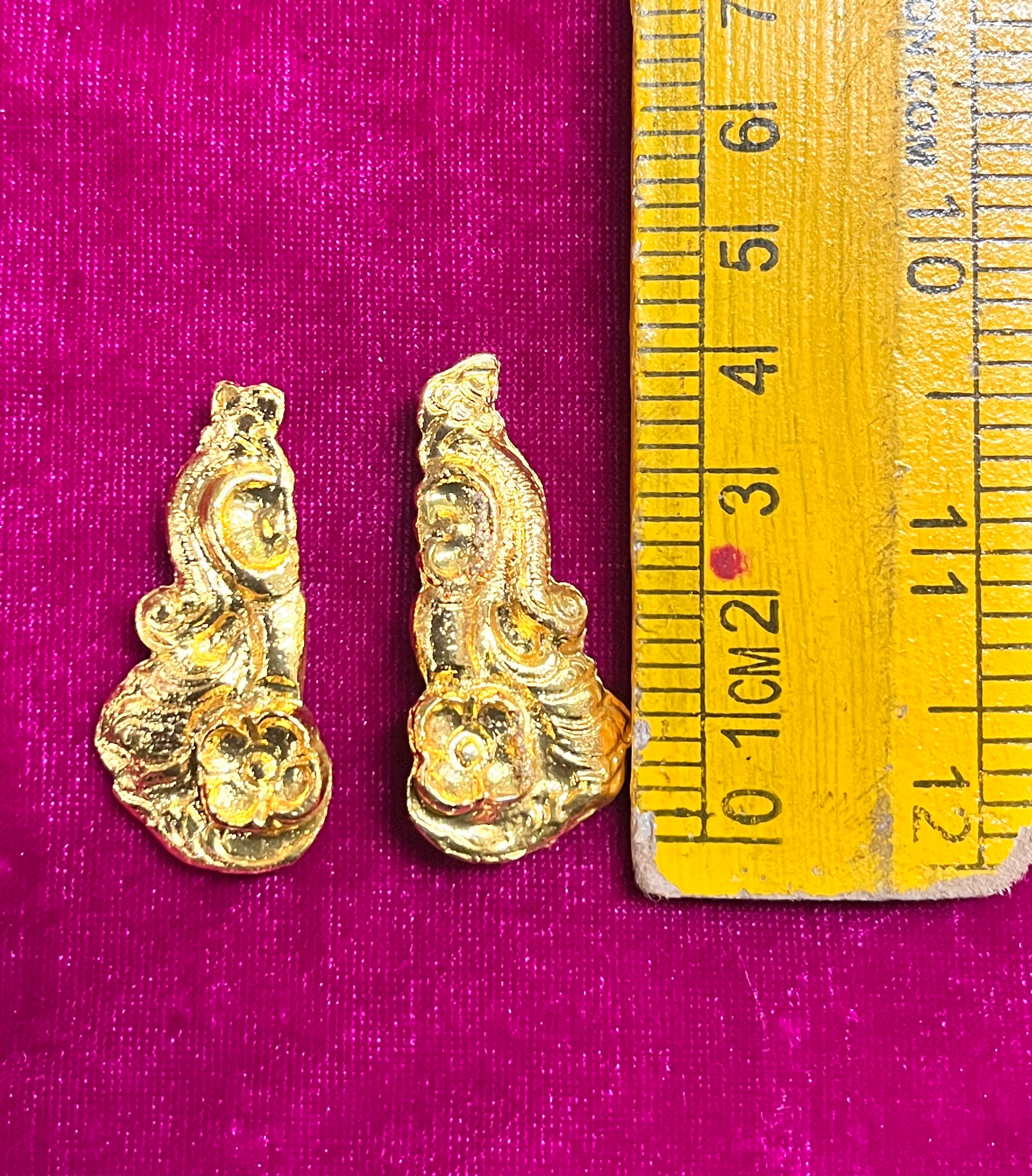 Karnapathakam gold cut earringsdifferent size available Goddoss jewelry-1piece pack