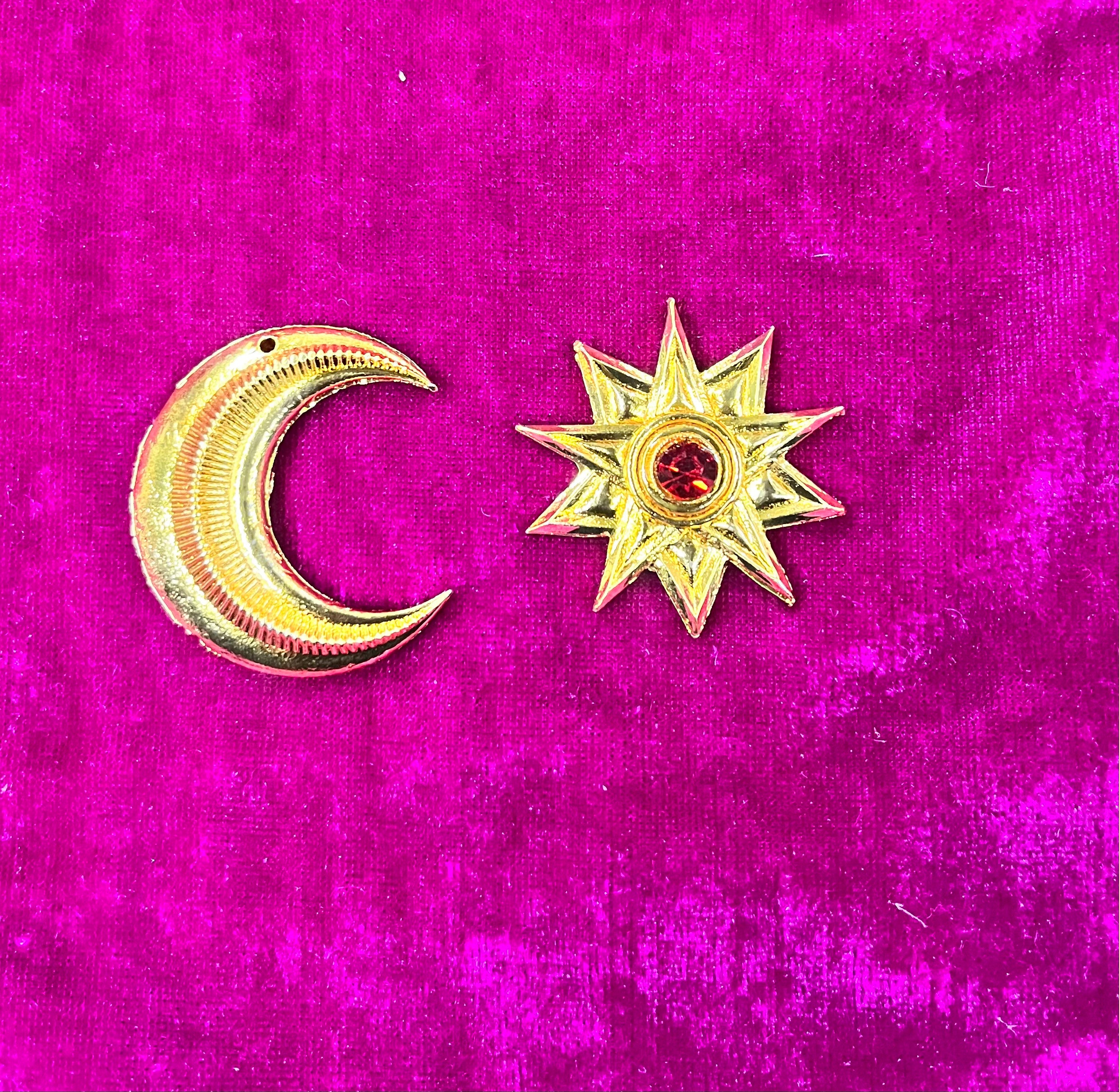 Chandra suriya pirai plain 2pc set big Goddess jewellery -1piece pack