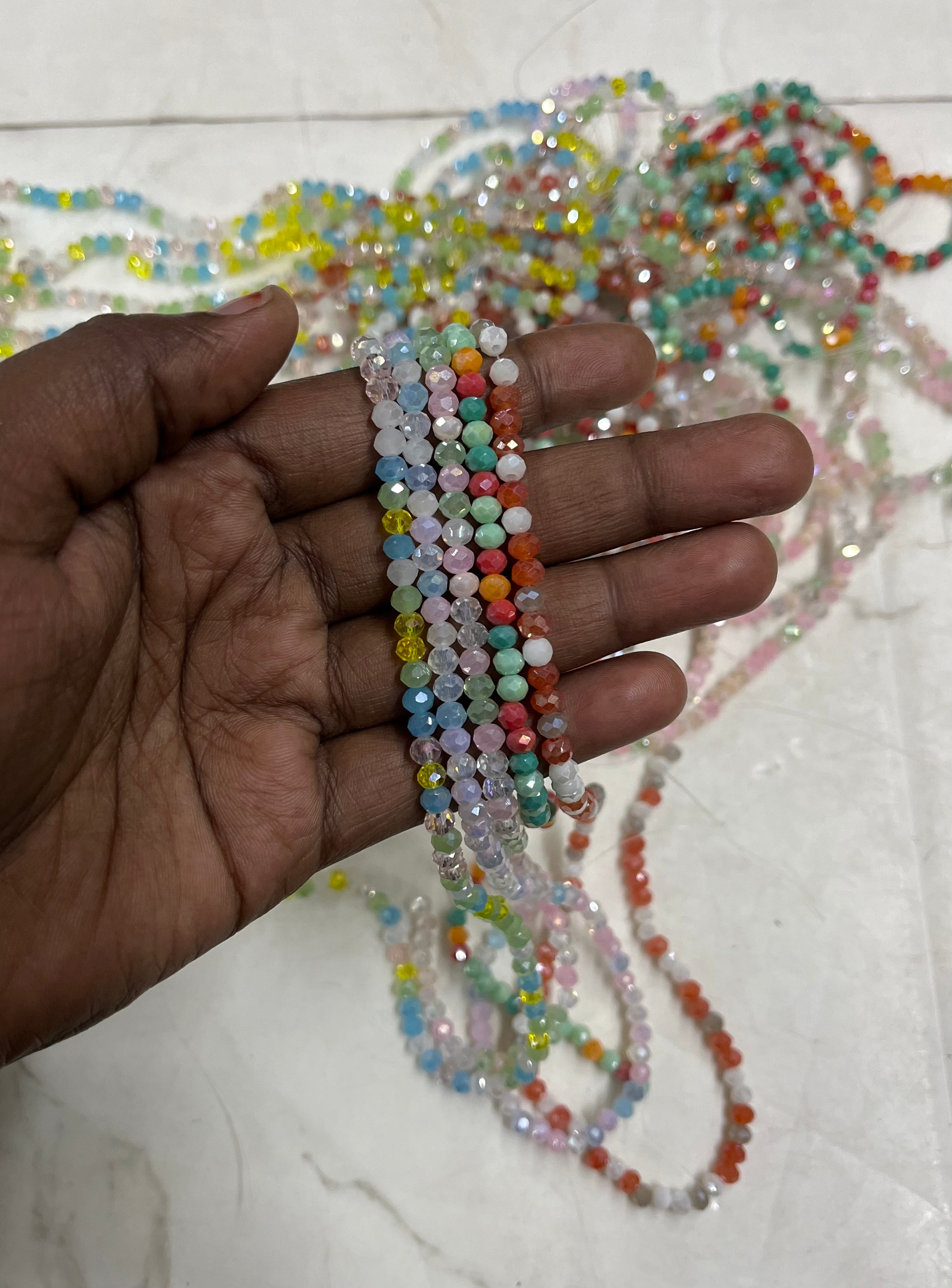 4mm Bicone crystal beads any 2 pack
