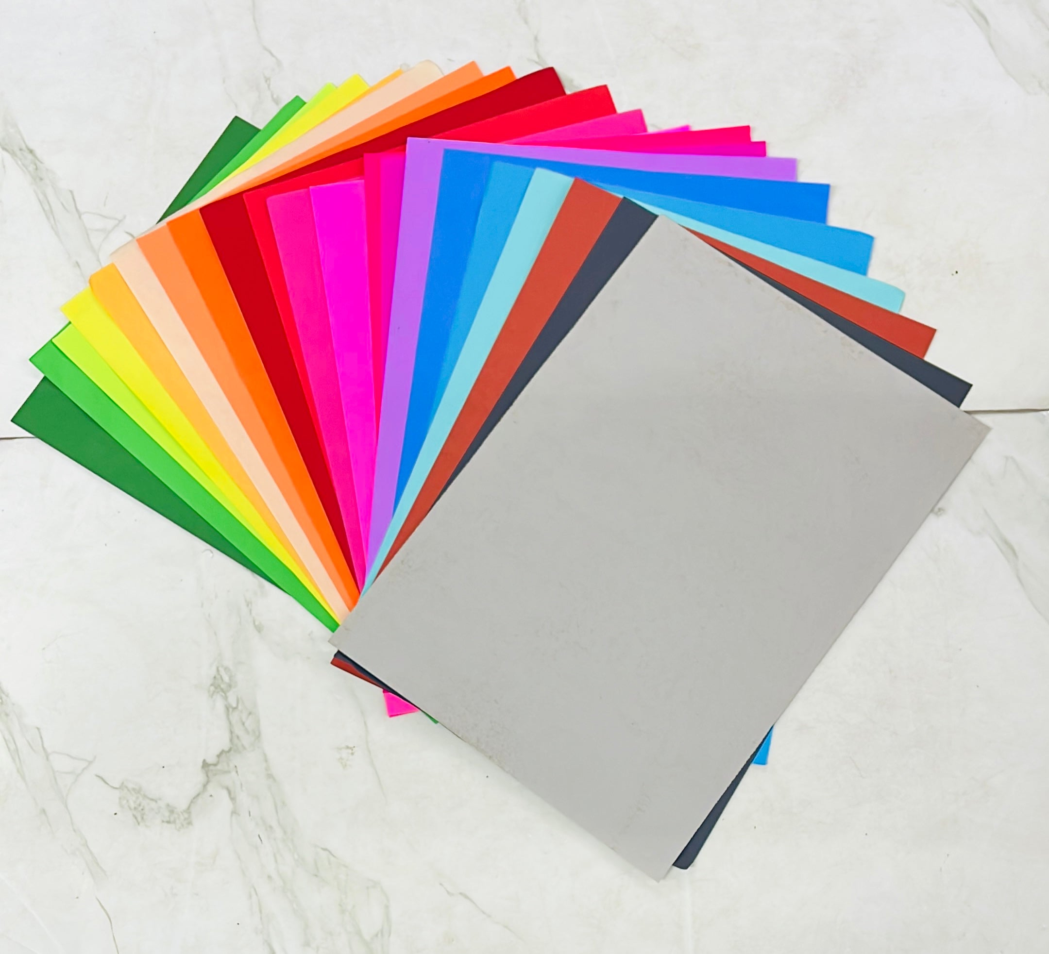 Colour Full File Paper Craft single Colour paper A4 size 100sheets-1pack different colours av ...