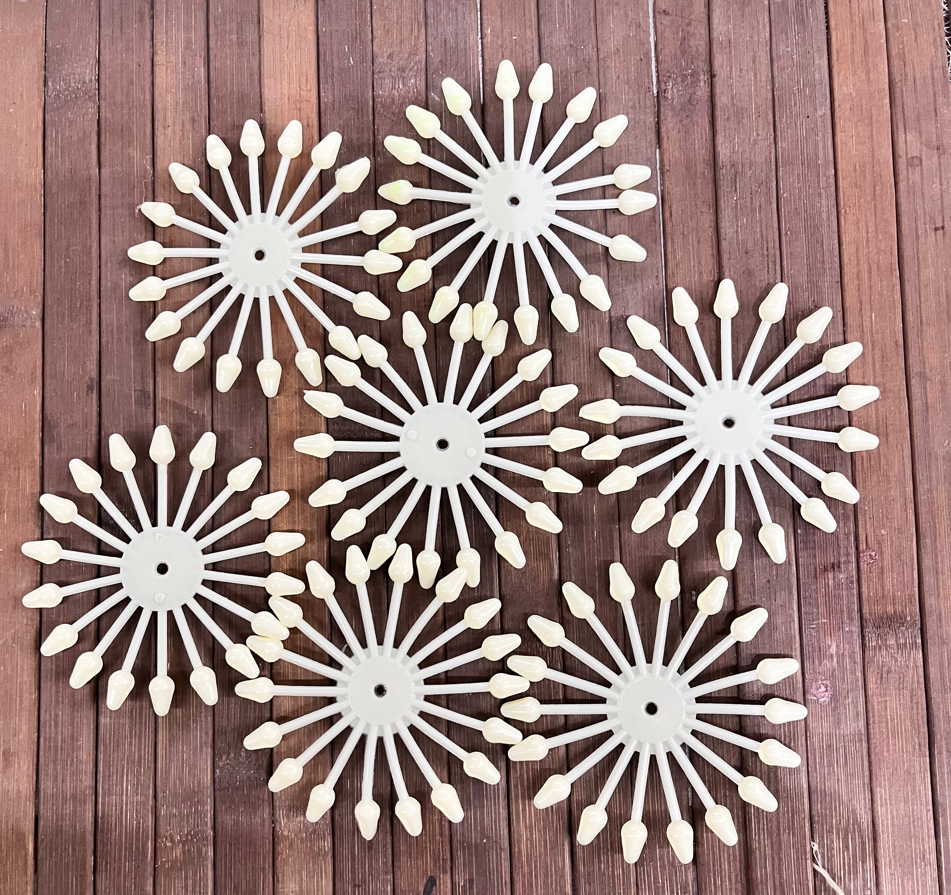 Acrylic plastic Artificial jasmine beads for jewelry making 100g in a pack