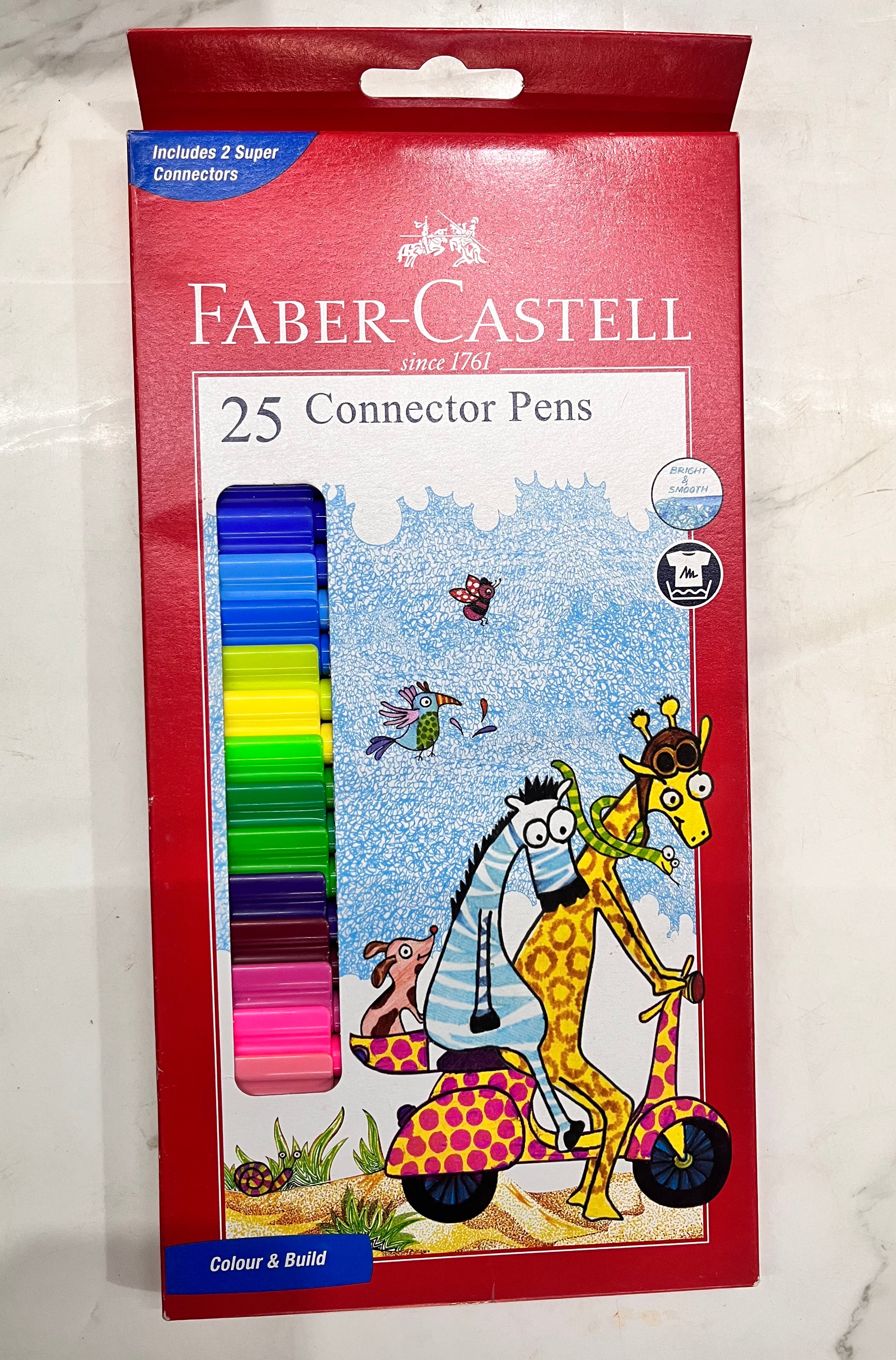 Faber castell connector pens -1pack different 3 shades