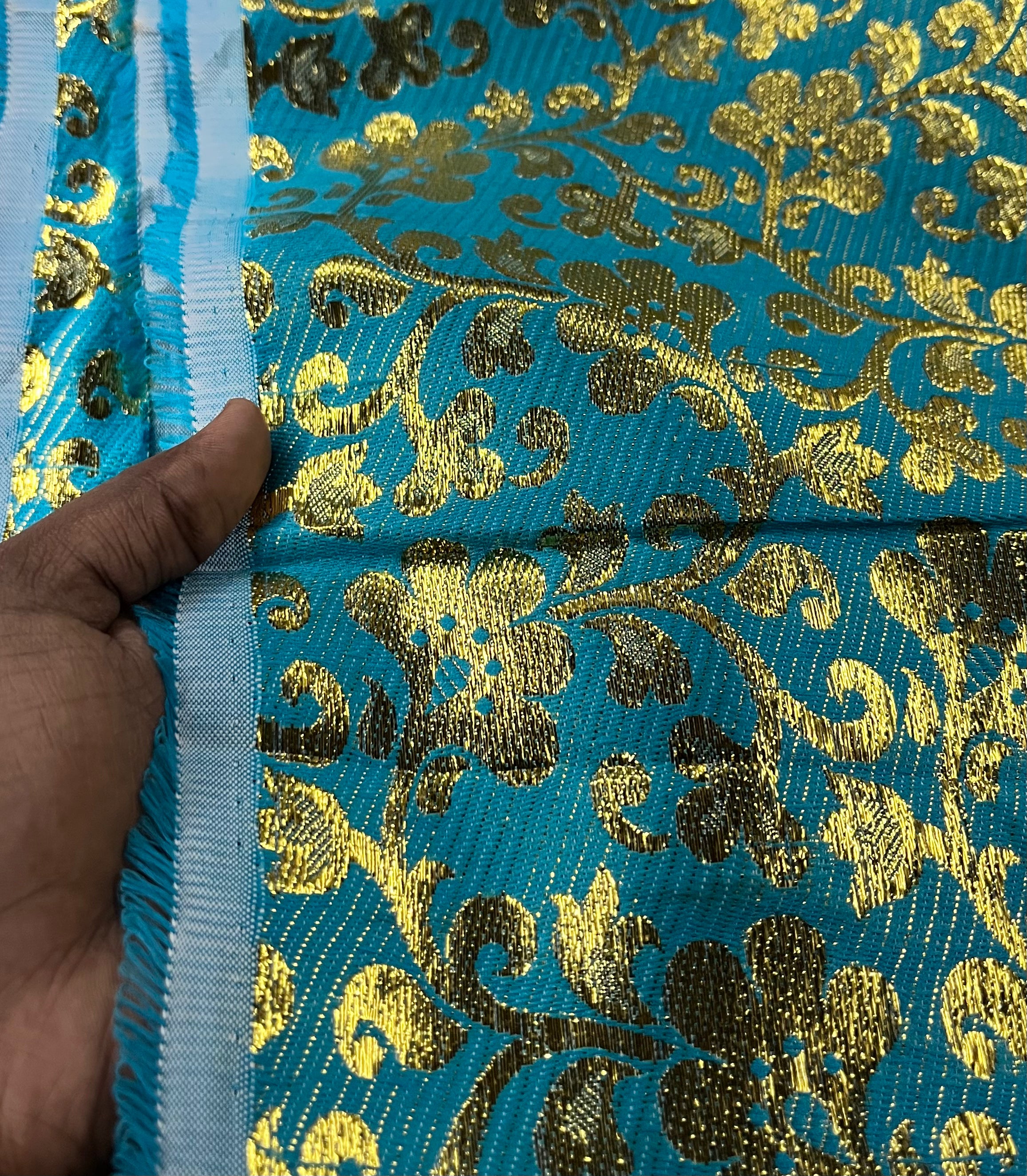 Banaras doll decor cloth -1meter assorted colours 1pack