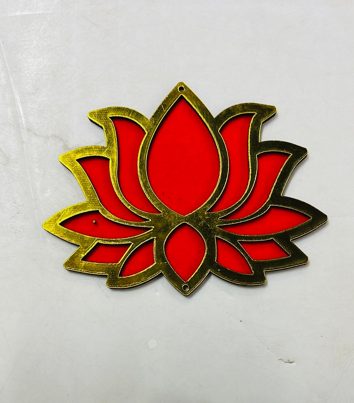 Lotus velvet Wooden cutout 3inch-4piece pack