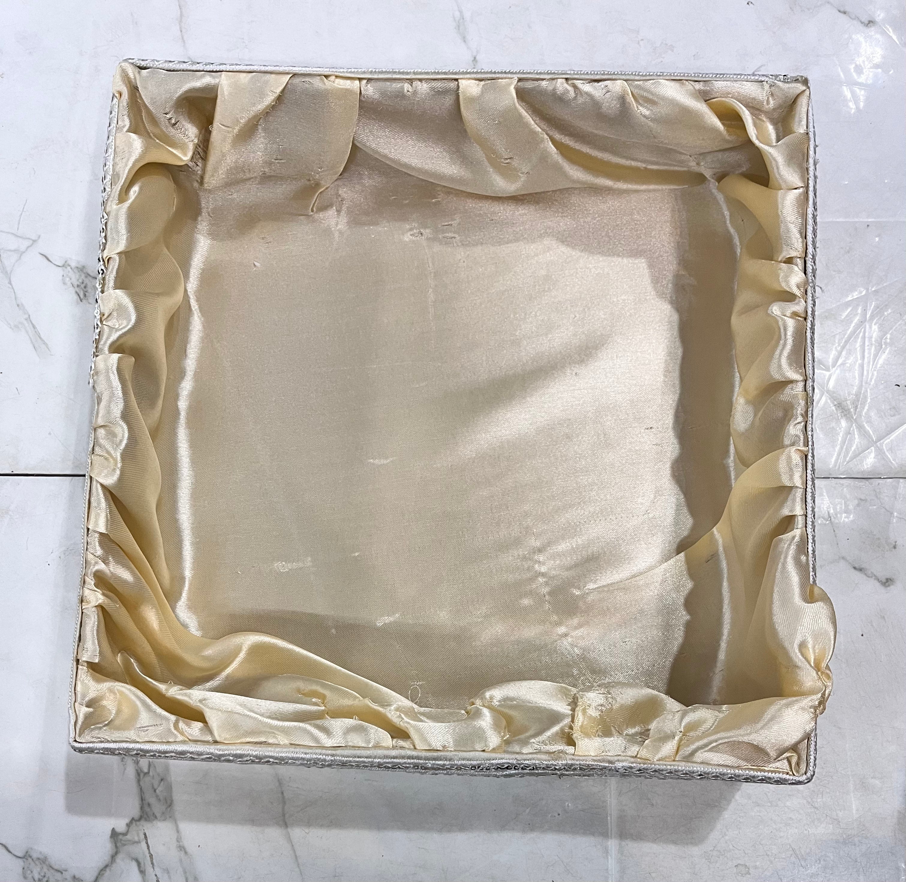 White square gift hamper basket 10x10&12x12inch 2pc set -1pack