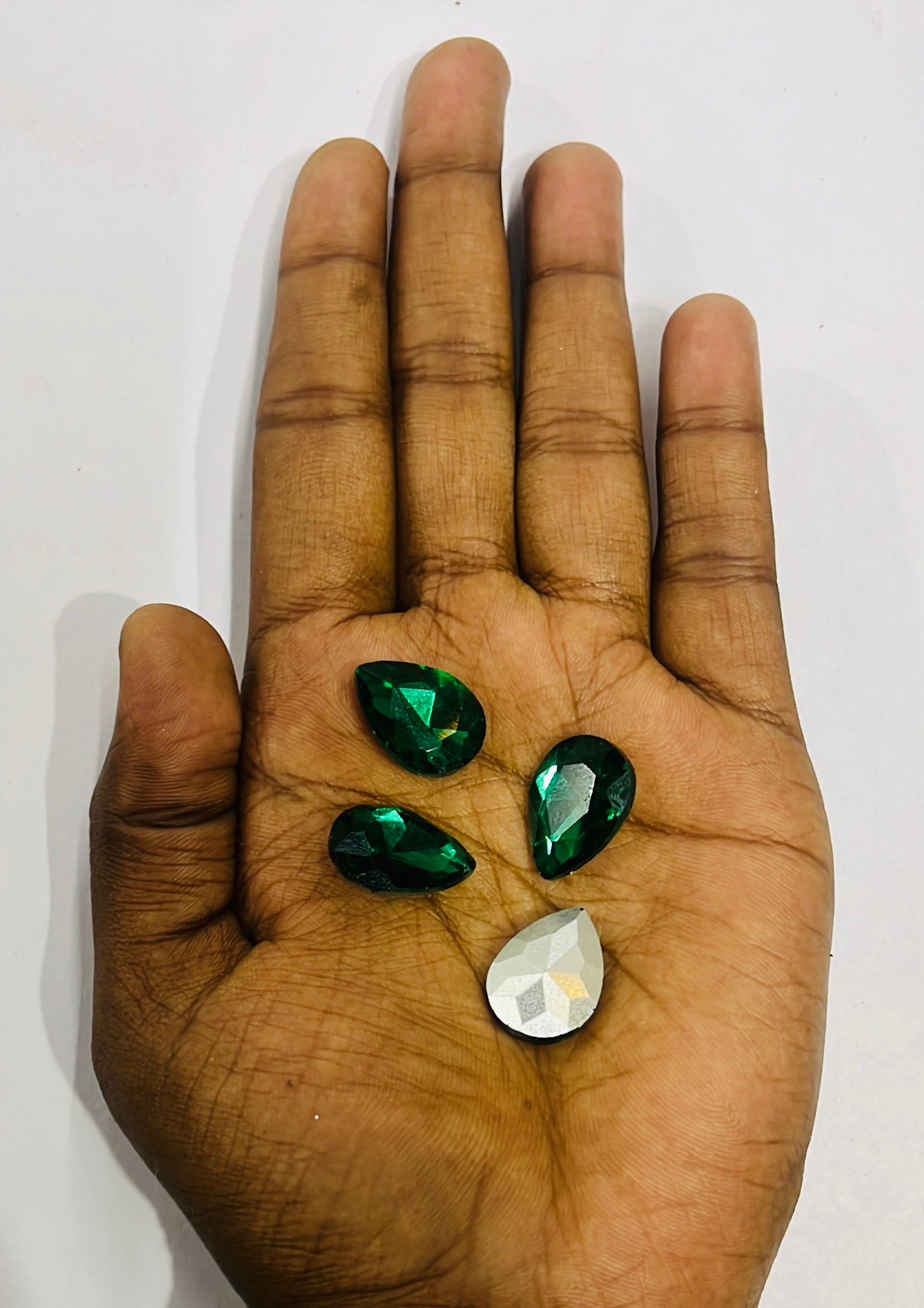 13x18 AD Thilakam  Tanjore painting American diamond stones -4stones 1pack-4vibrant colours