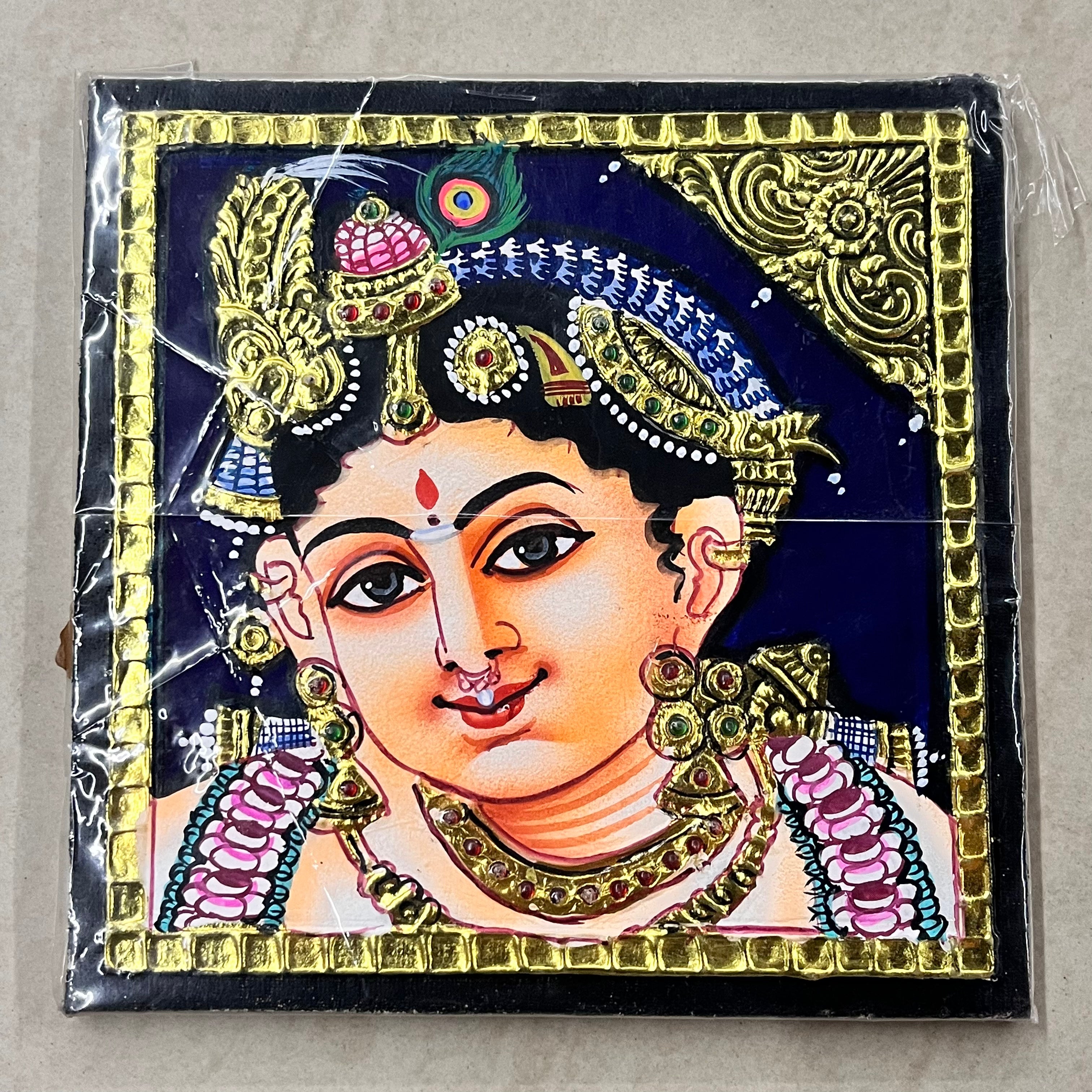 Krishna face painting 6x6 15days delivery form payment date-1pack