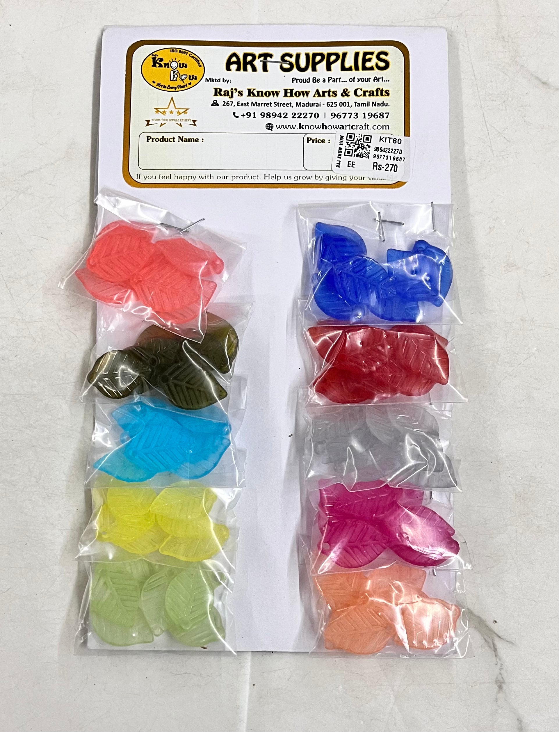 Plain leaf beads kit -1pack KIT60