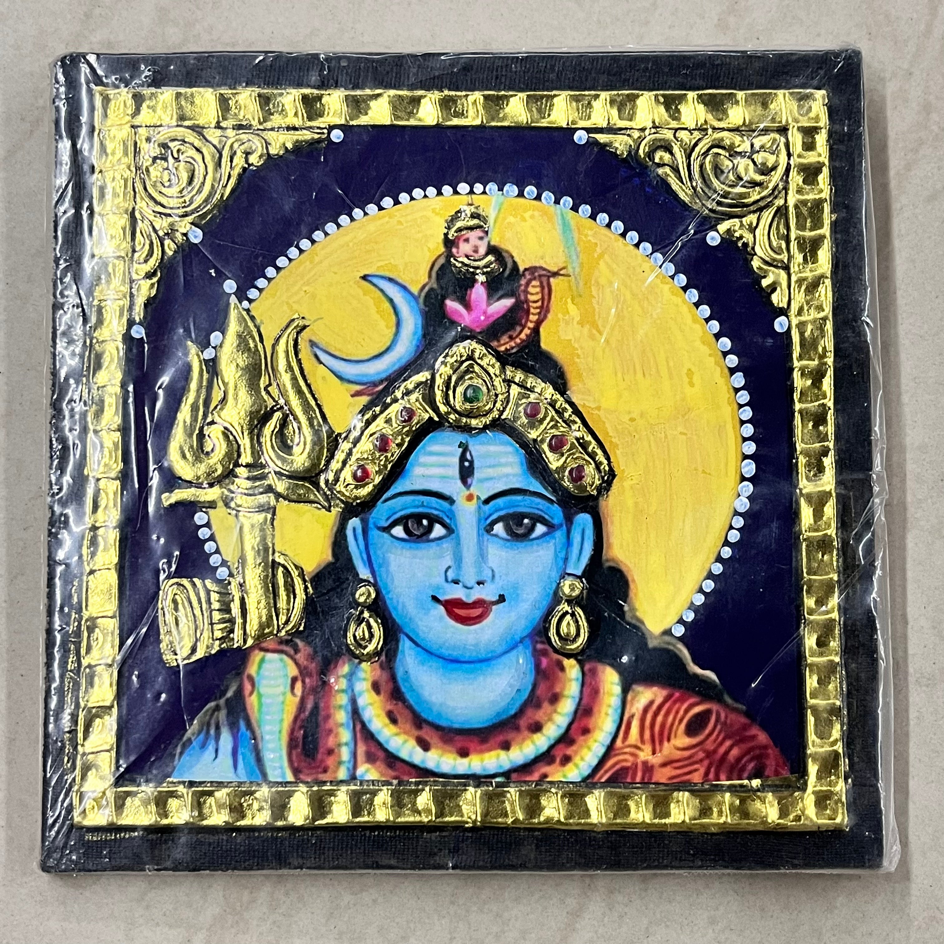 Sivan face Tanjore painting 6x6 15days delivery form payment date-1pack