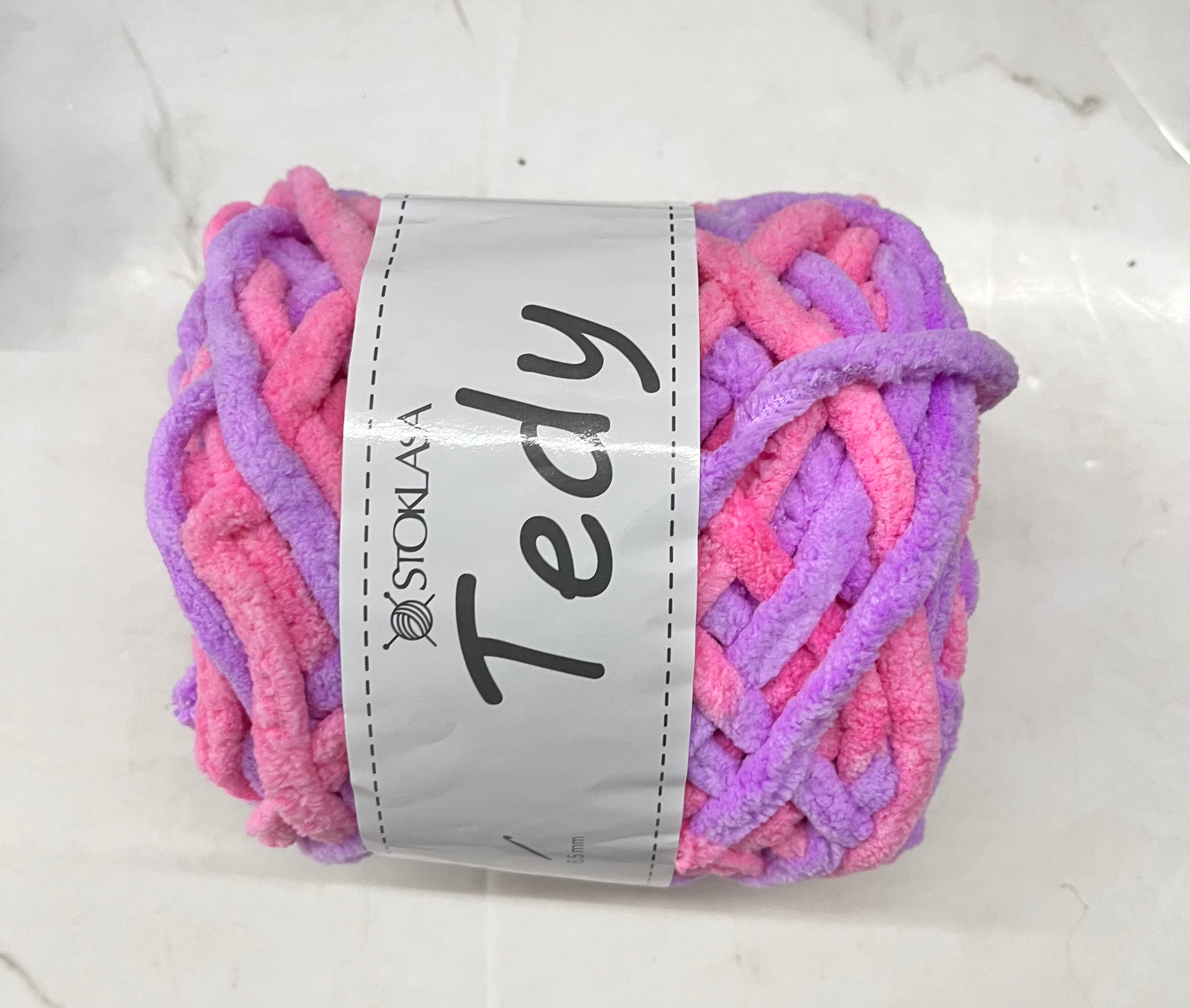 Tedy fluffy wool double colour-70m  100g