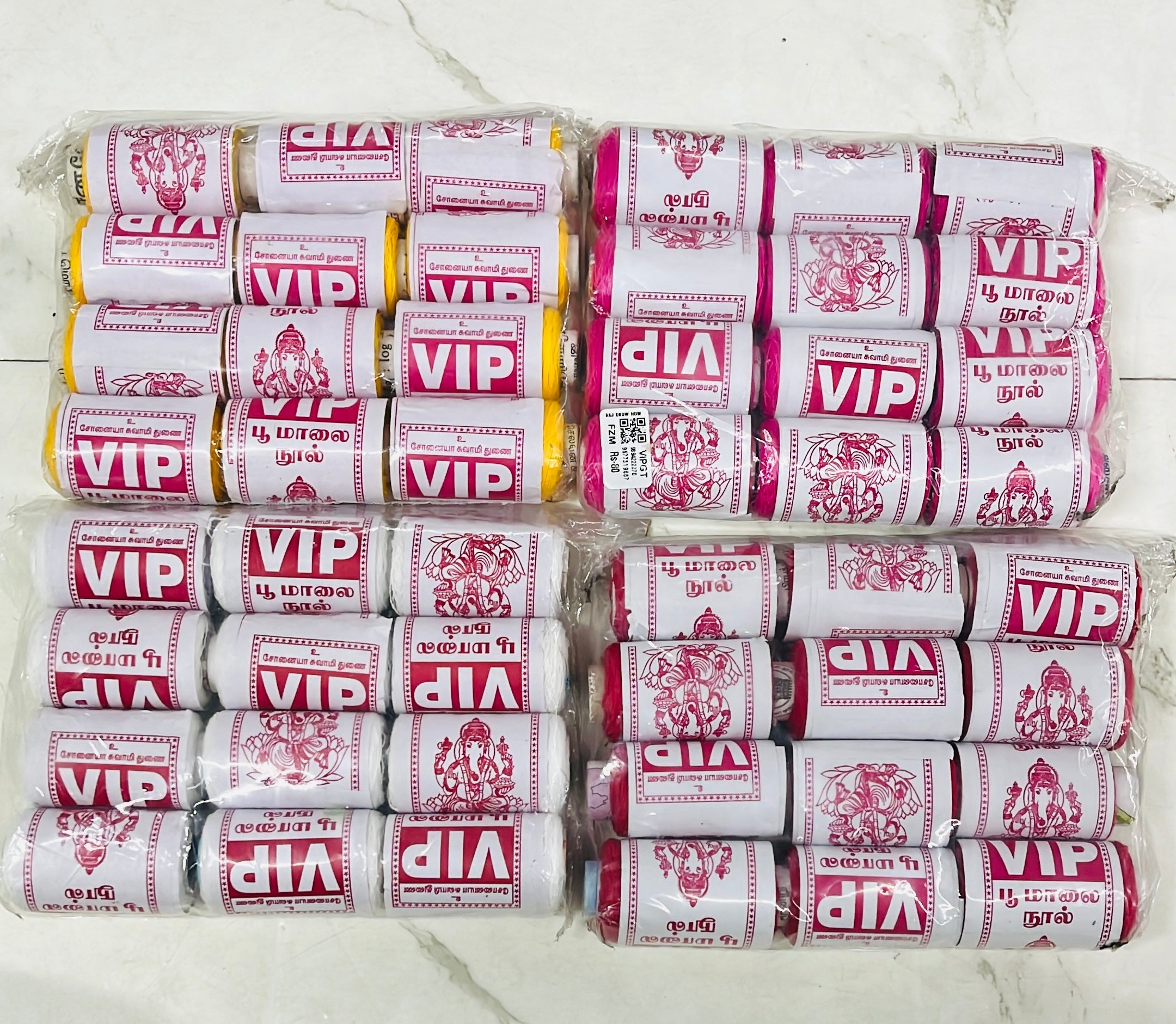 VIP garland thread (poo malai thread)12piece -1pack