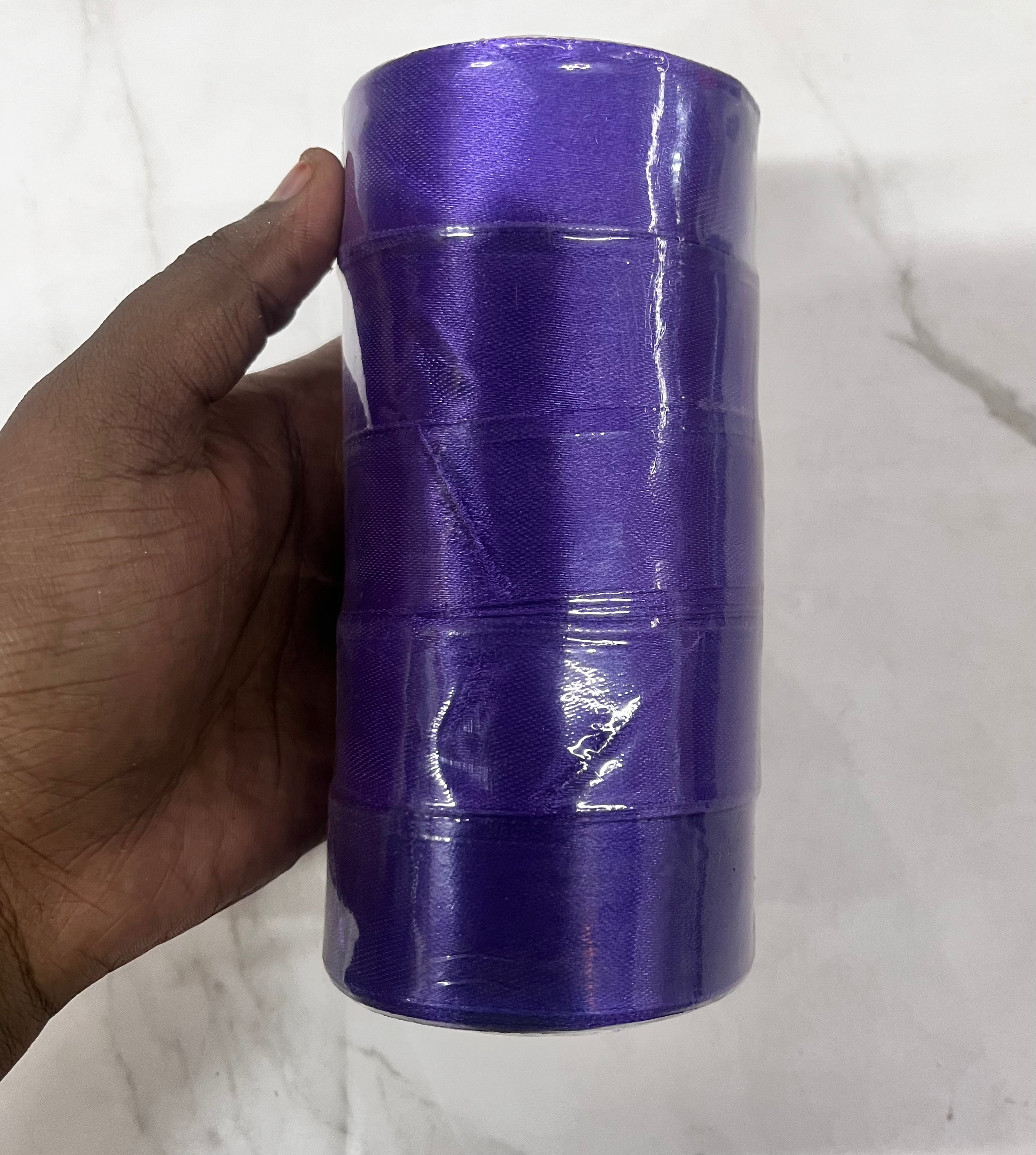 Satin ribbon-violet 1 inch