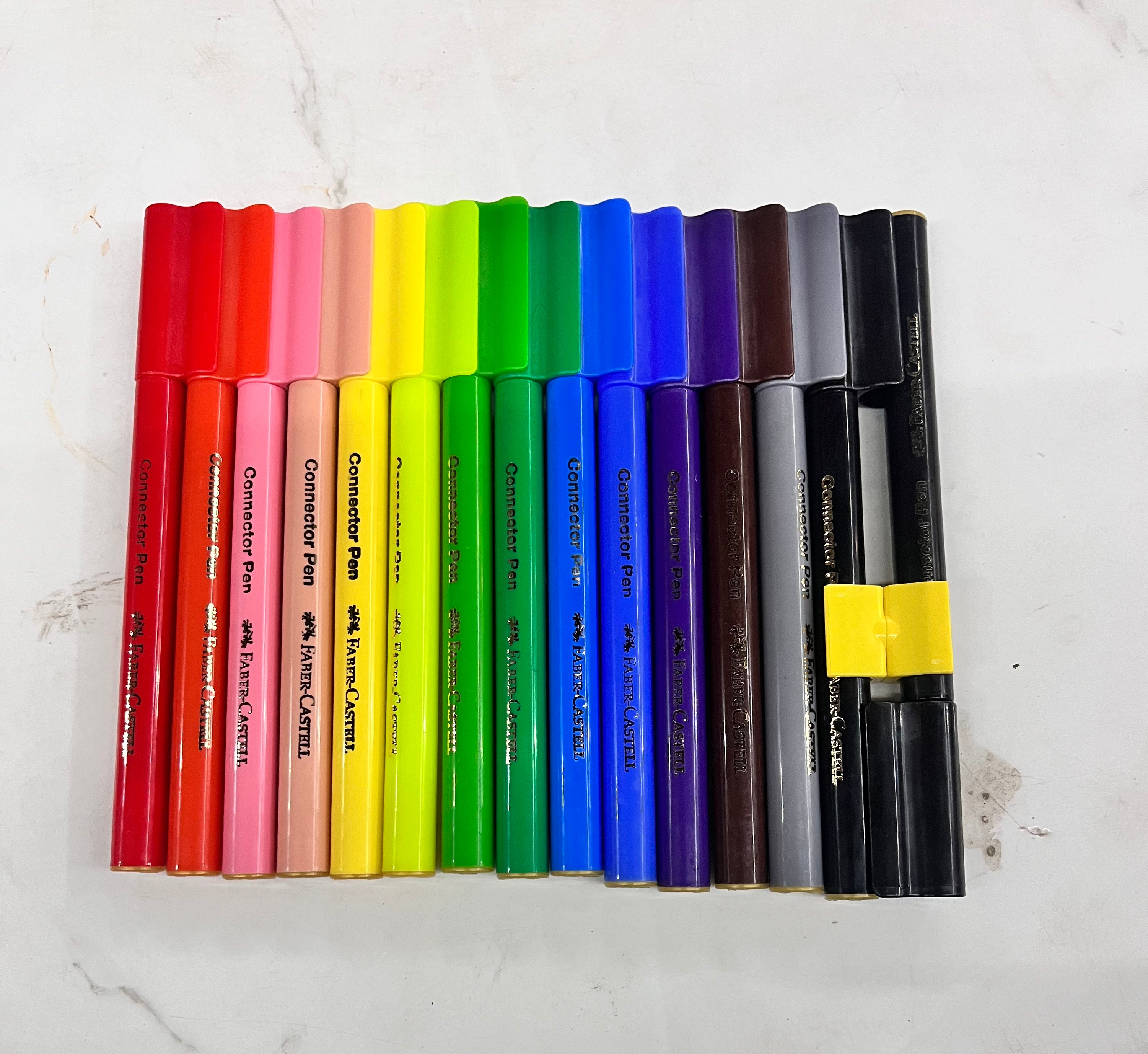 Faber castell connector pens -1pack different 3 shades