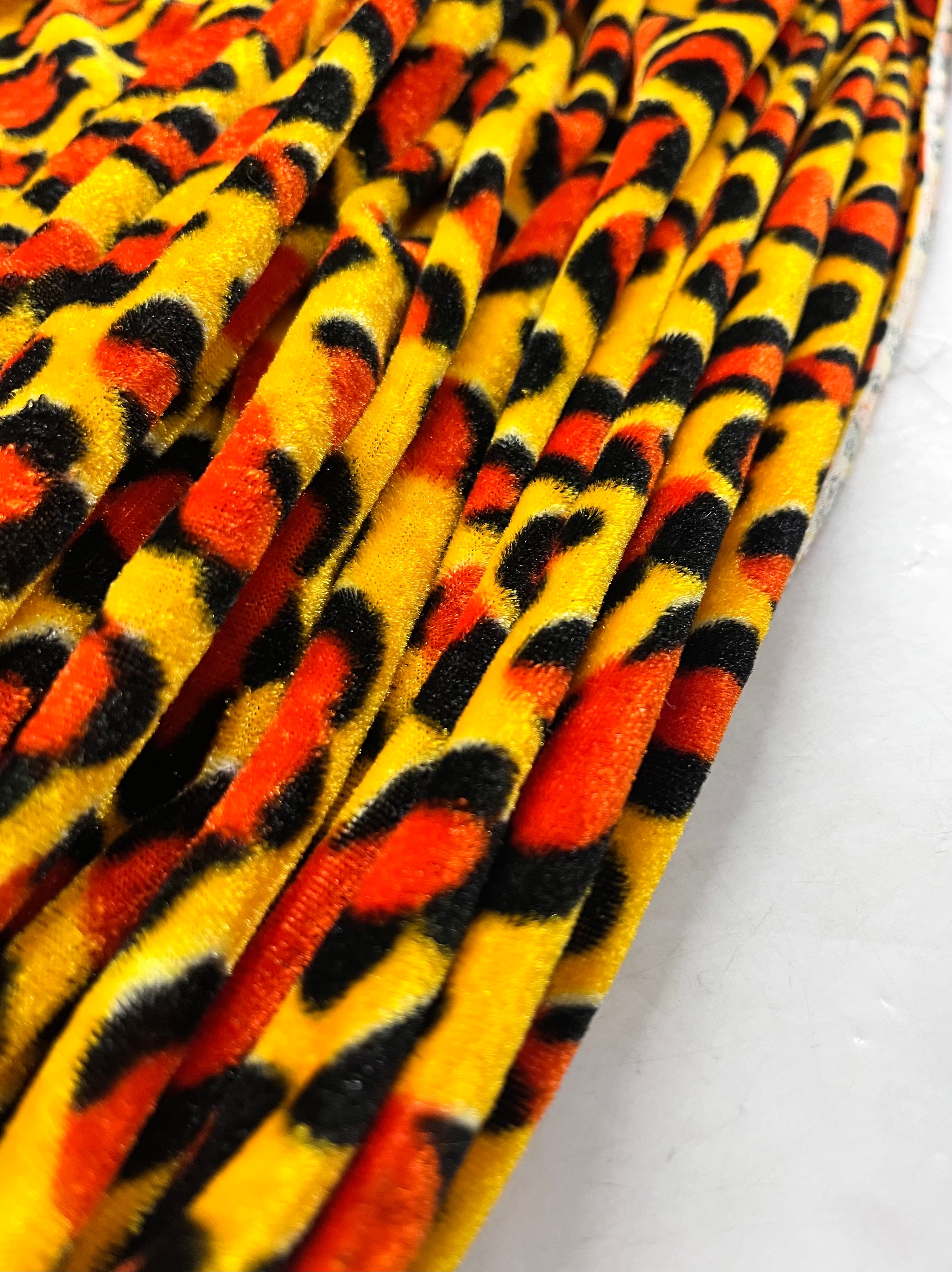 Cheetah velvet cloth - 1 Meter pack