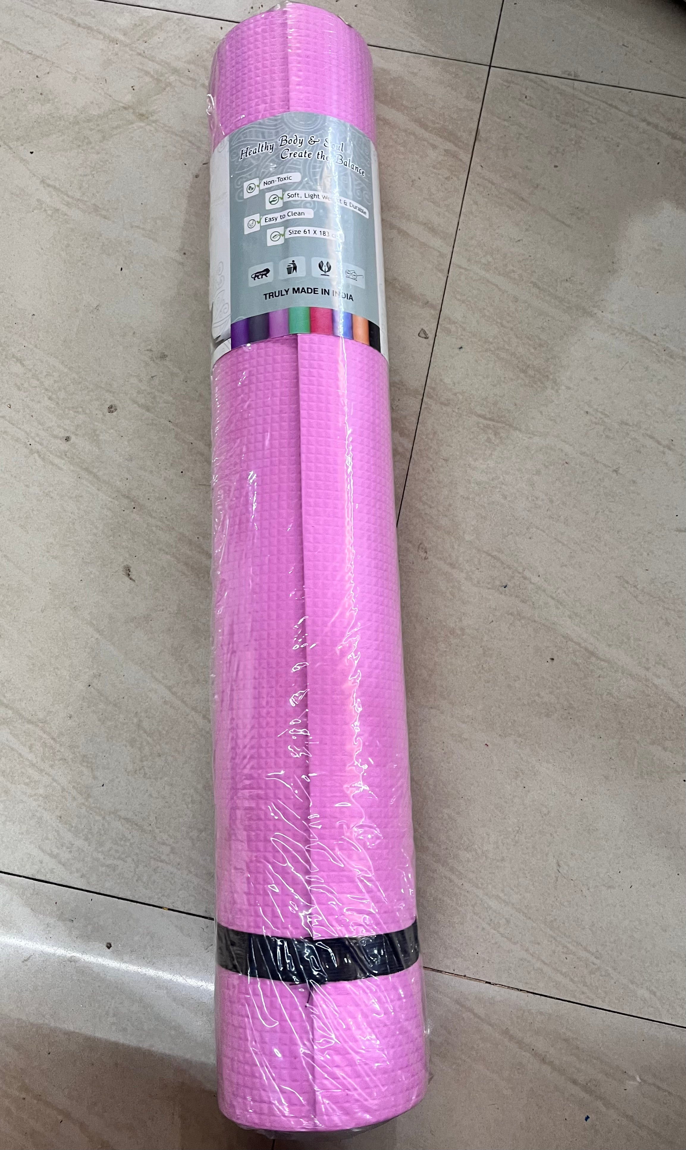 Premium yoga mats -YOGAM 4mm thickness 61x183cm 1piece pack