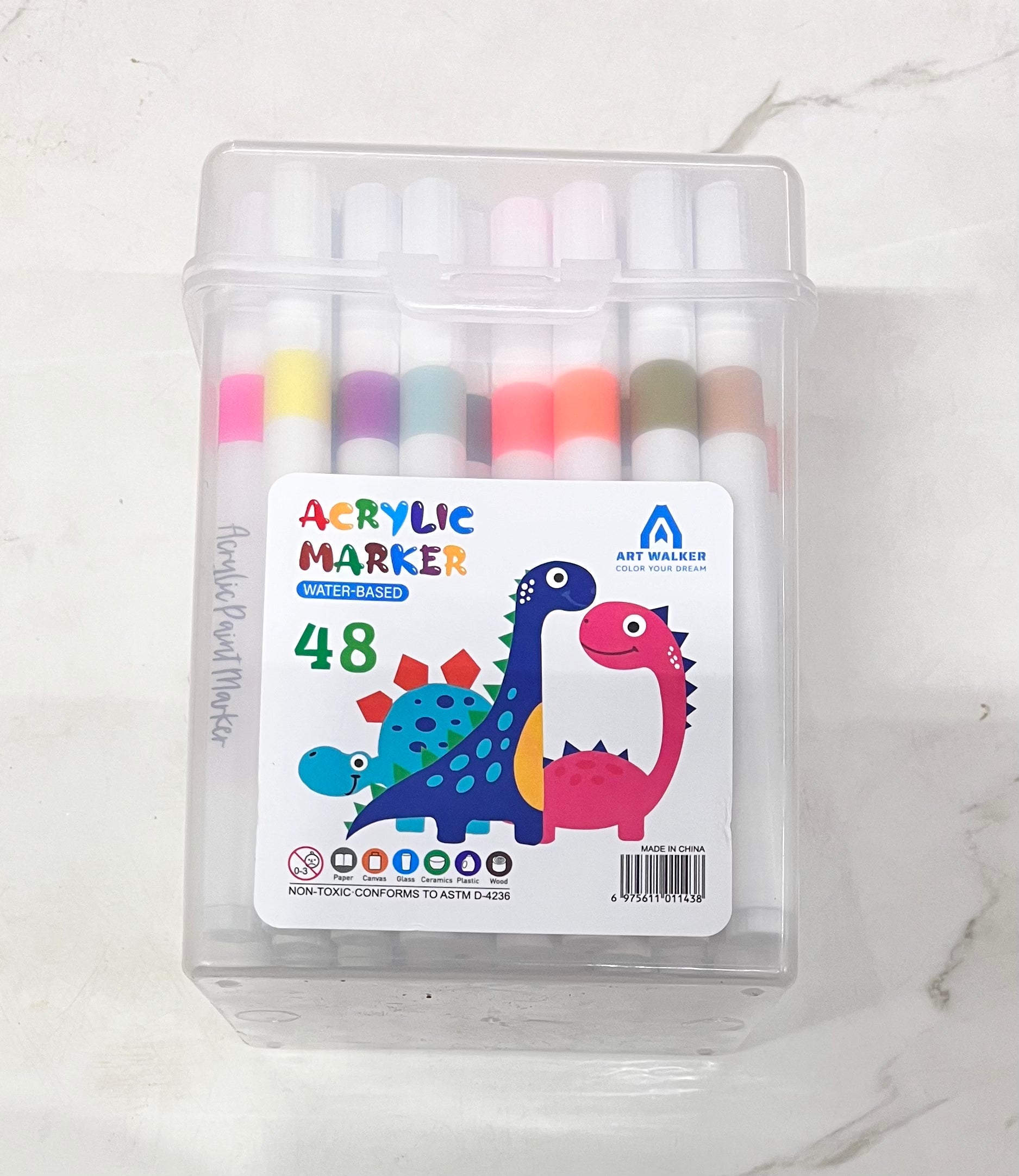 Acrylic paint marker water based vibrant colours 36-120 shades/ 1pack