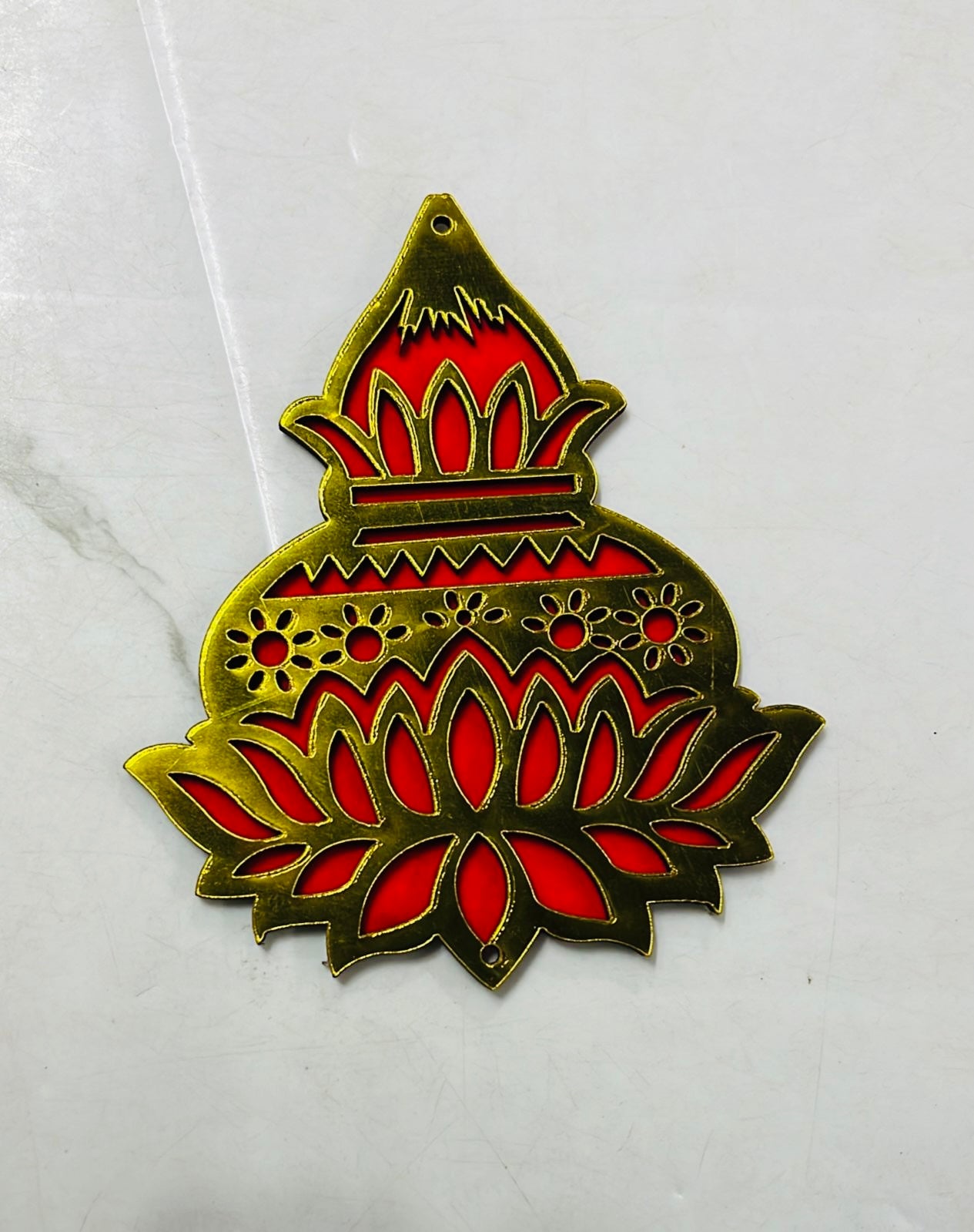 Kalasham velvet Wooden cutout 4inch-4piece pack