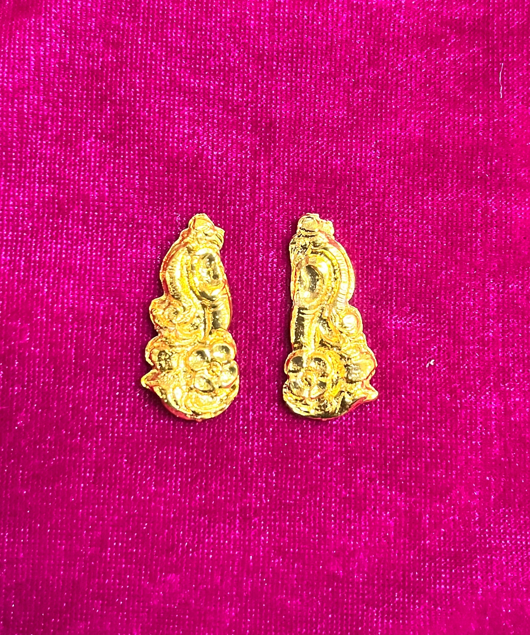 Karnapathakam gold cut earringsdifferent size available Goddoss jewelry-1piece pack