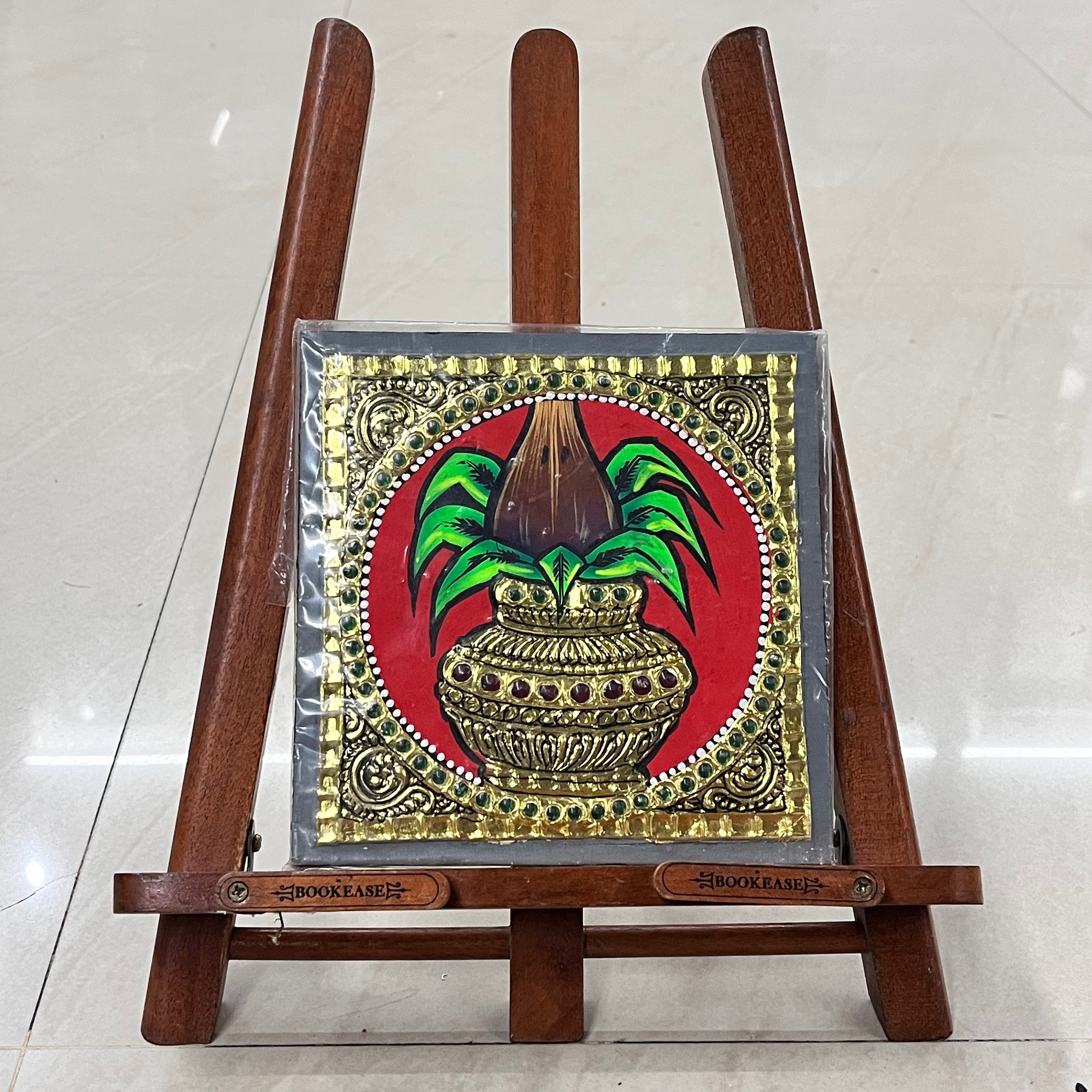 Kalasham Tanjore painting 6x6 assorted -1pack15days delivery form payment date