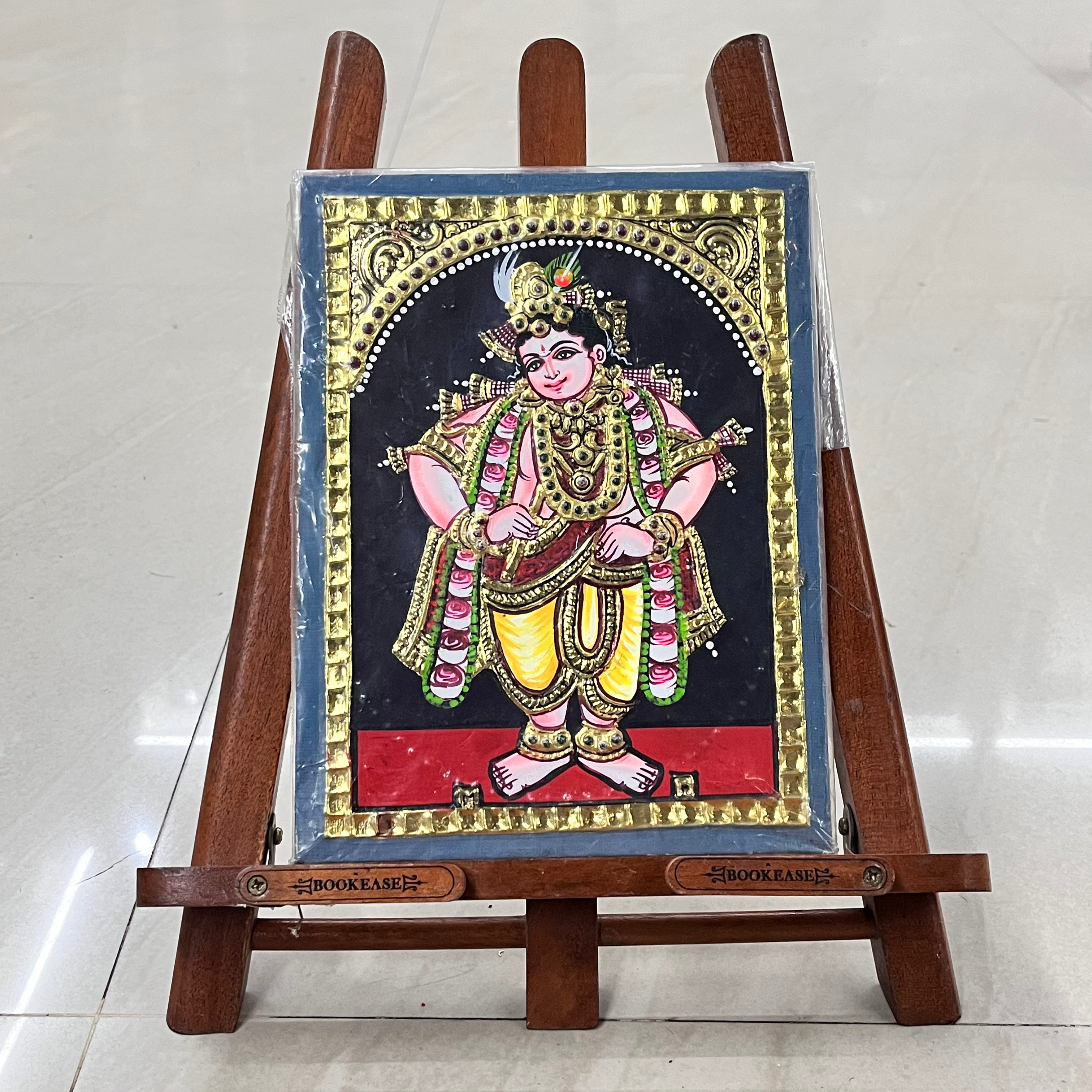 Standing Krishna Tanjore painting 8x6 15days delivery form payment date-1pack