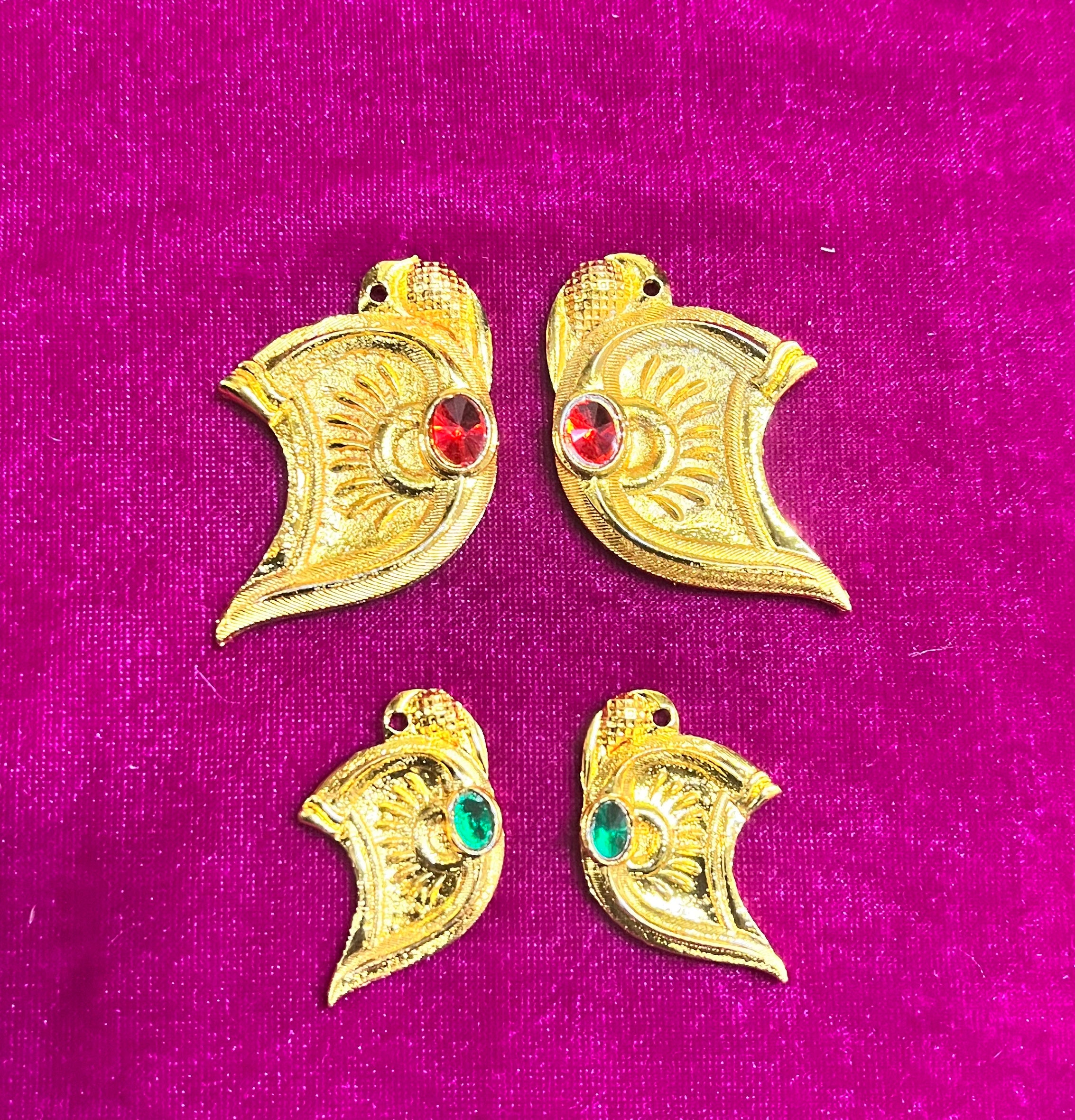 Gold ganesh ears gold cut (3inch&4inch )Goddoss jewelry-1piece pack