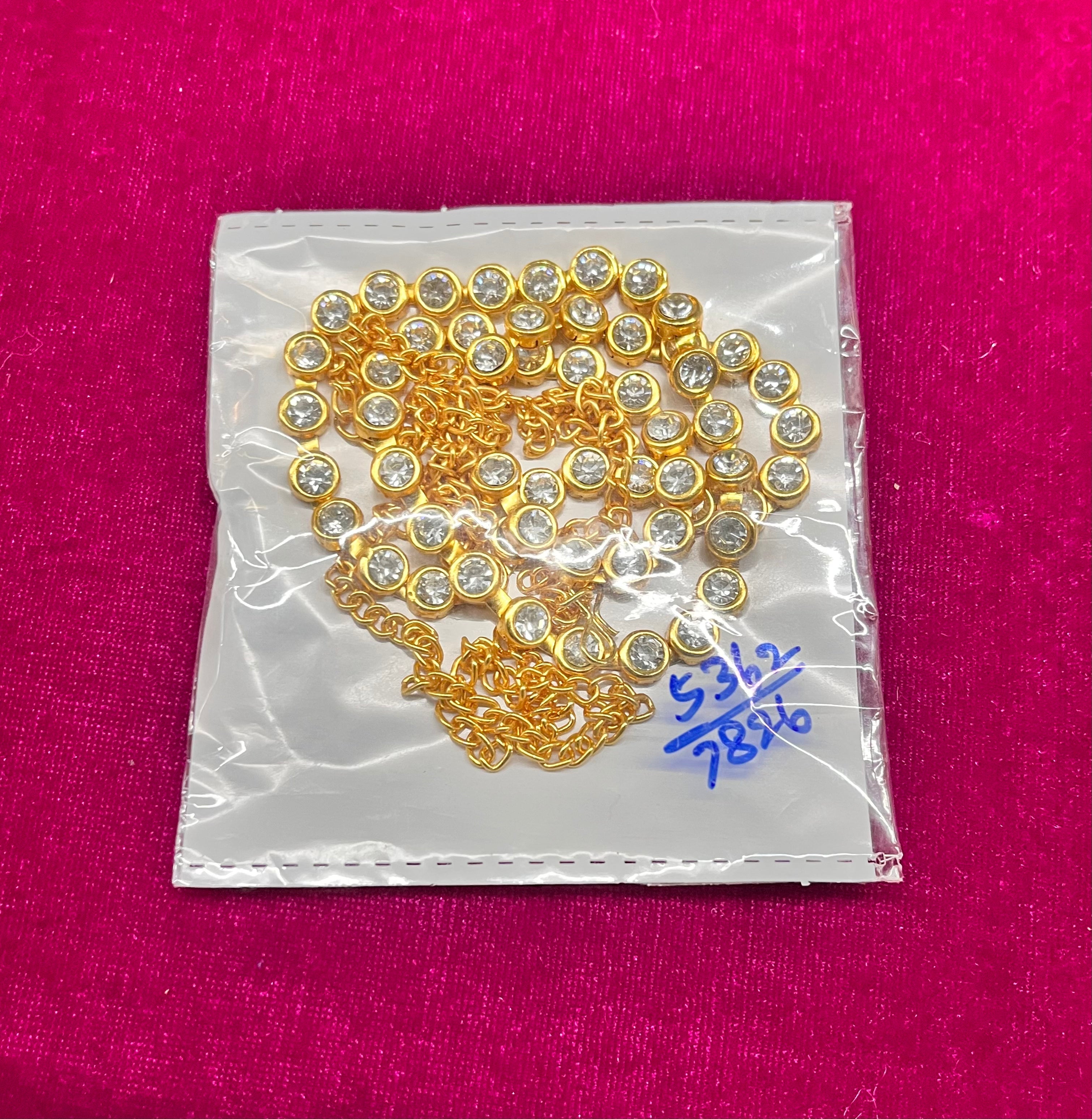 One stone ottiyanam with chain Goddoss jewelry-1piece pack-/PPOT