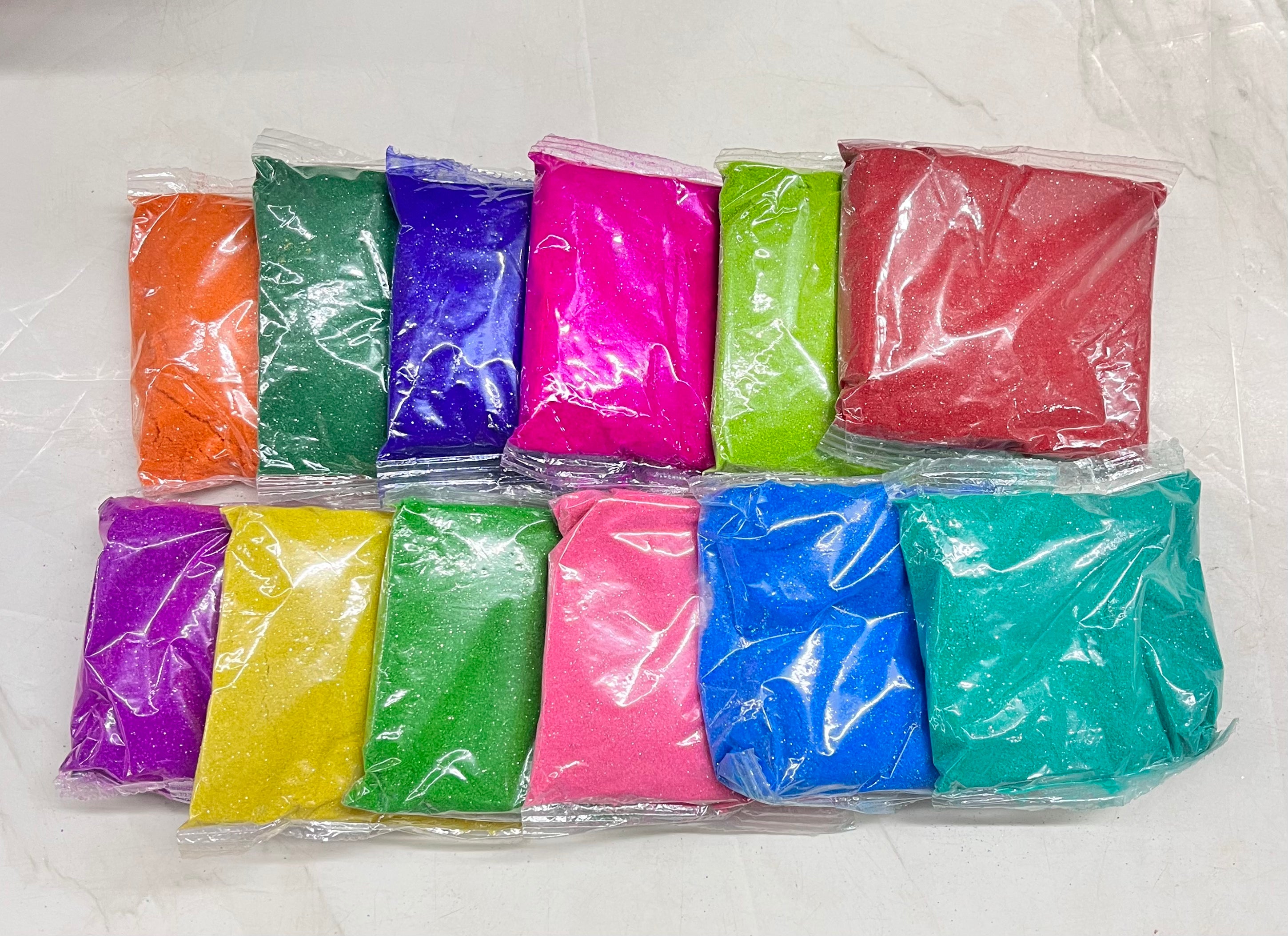 Rangoli powder 12colour set -1pack 100 g each