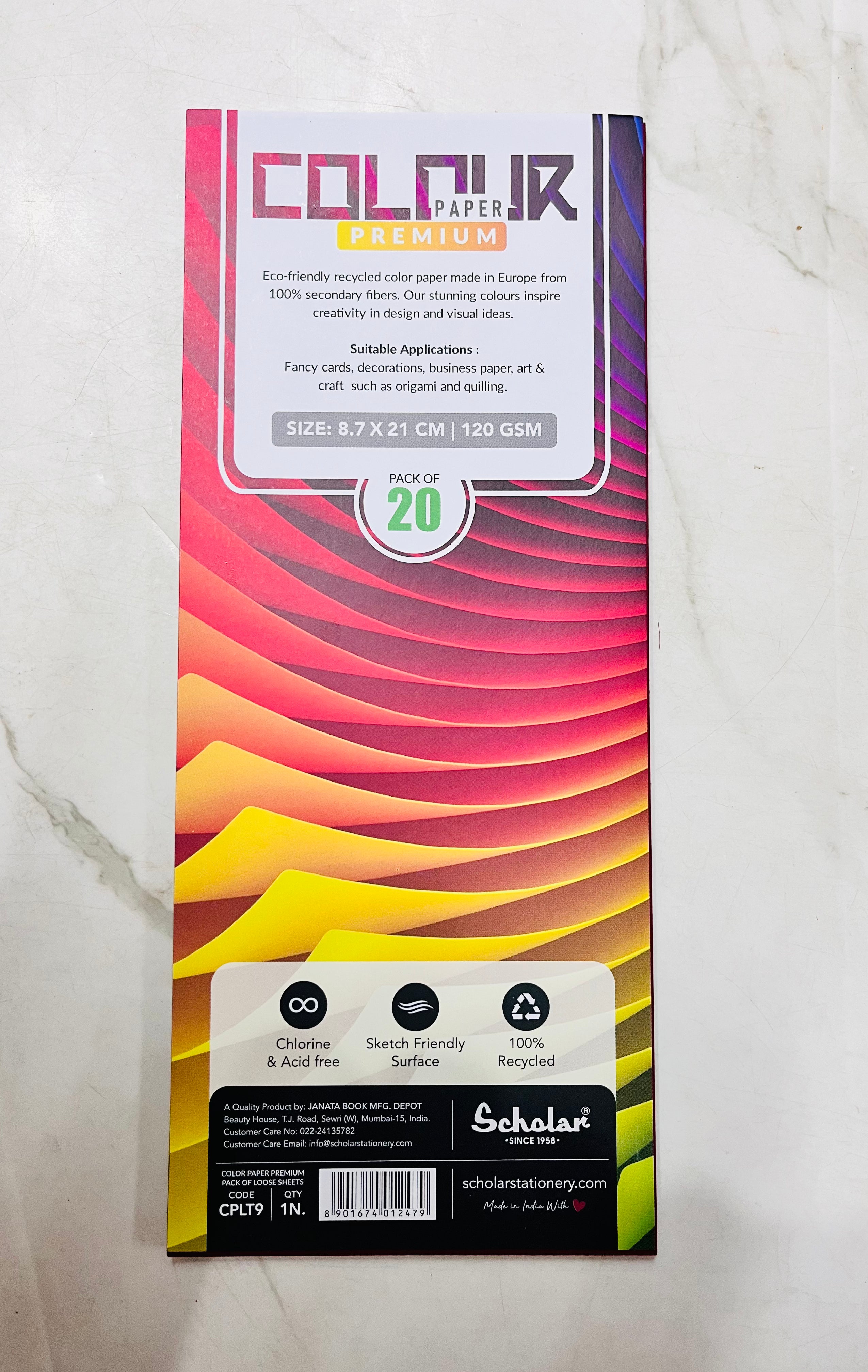 Premium colour paper 120gsm 20sheets -1pack/2479