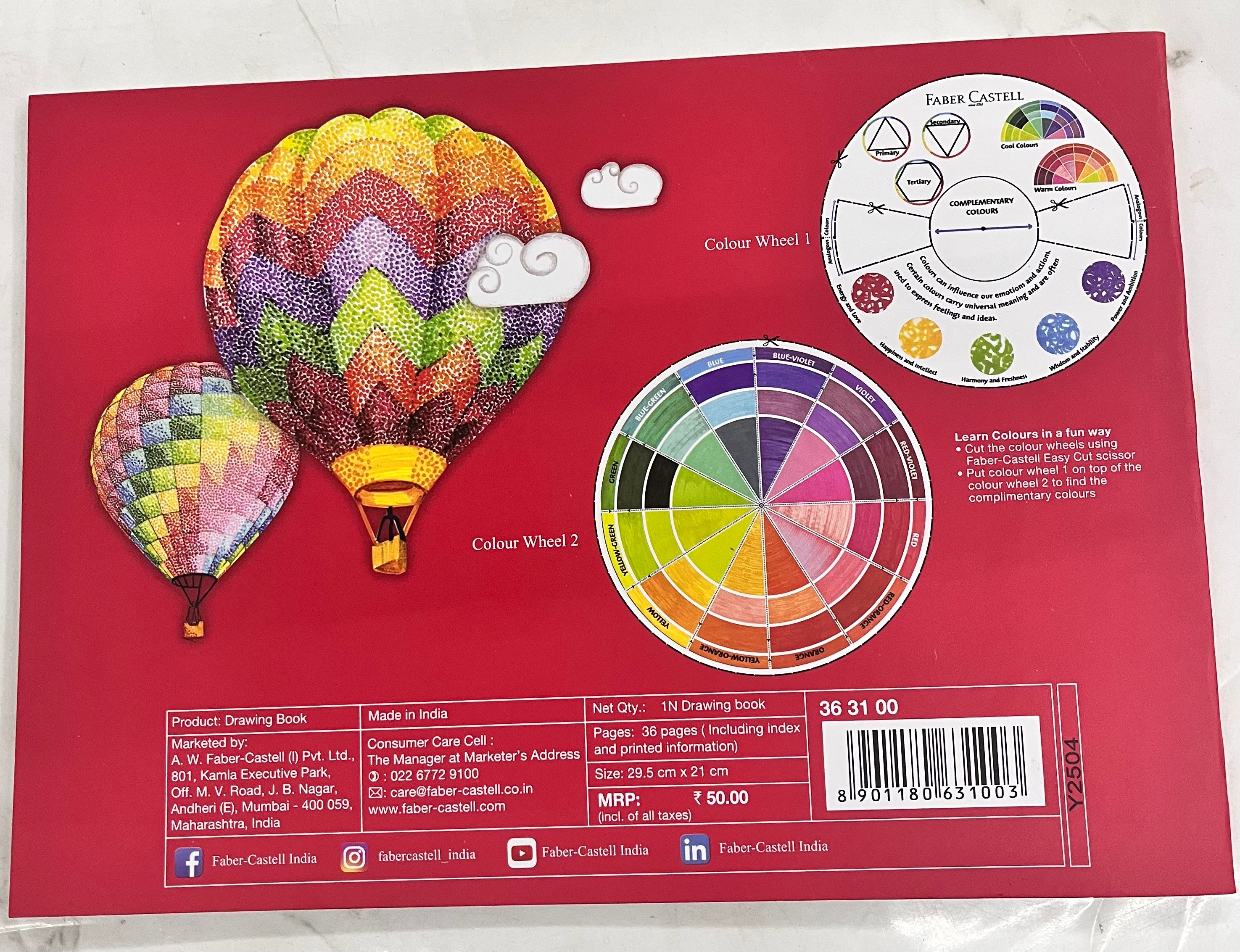 Faber castell drawing book A4-120gsm 36 pages 1piece pack -1003