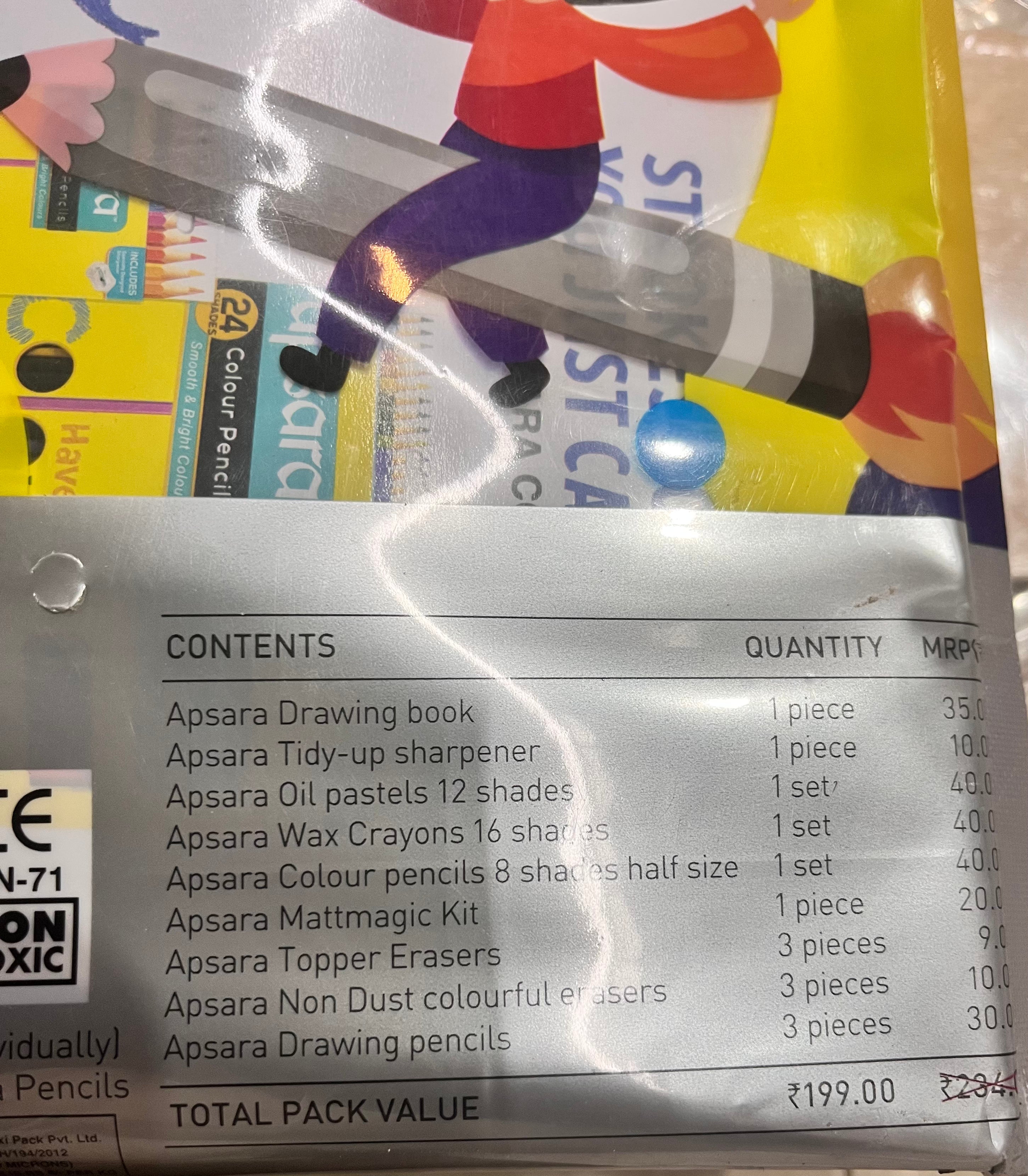 Apsara designer’s kit pack /mrp200