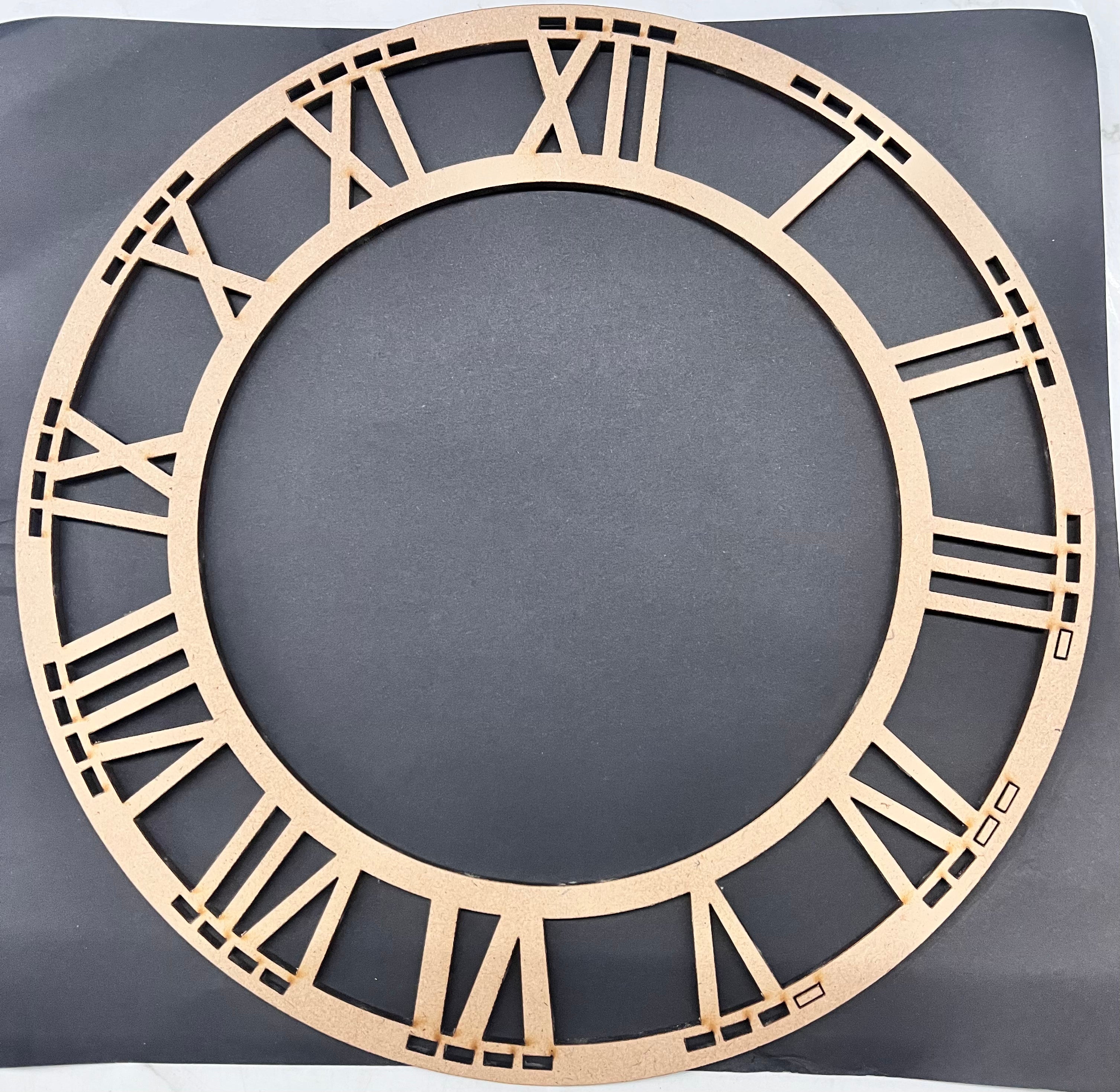 Wooden mdf clock roman 10inch