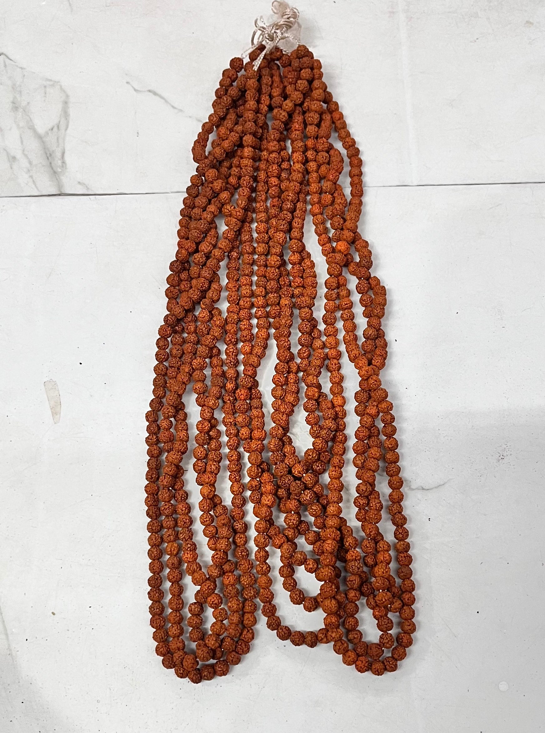 Rudraksha mala wooden beads 72 piece per line
