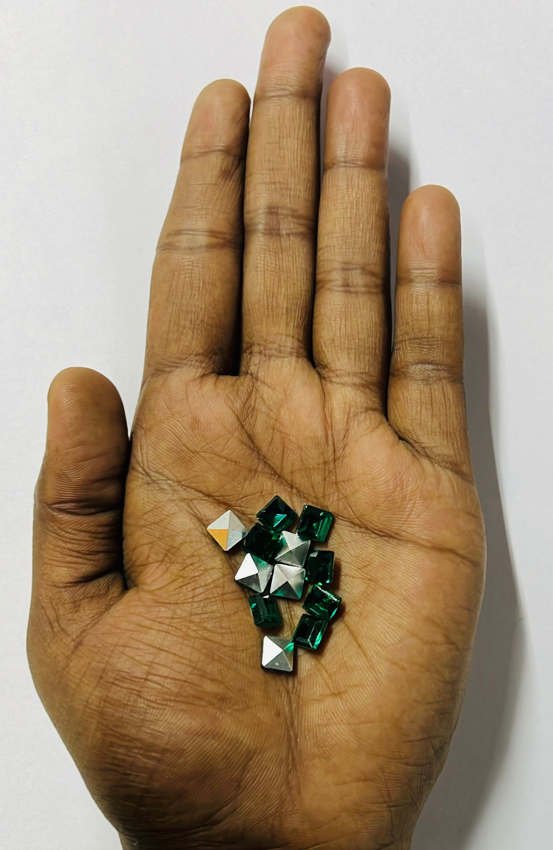 6x6 AD square Tanjore painting American diamond stone-12stones 1pack/3vibrant colours