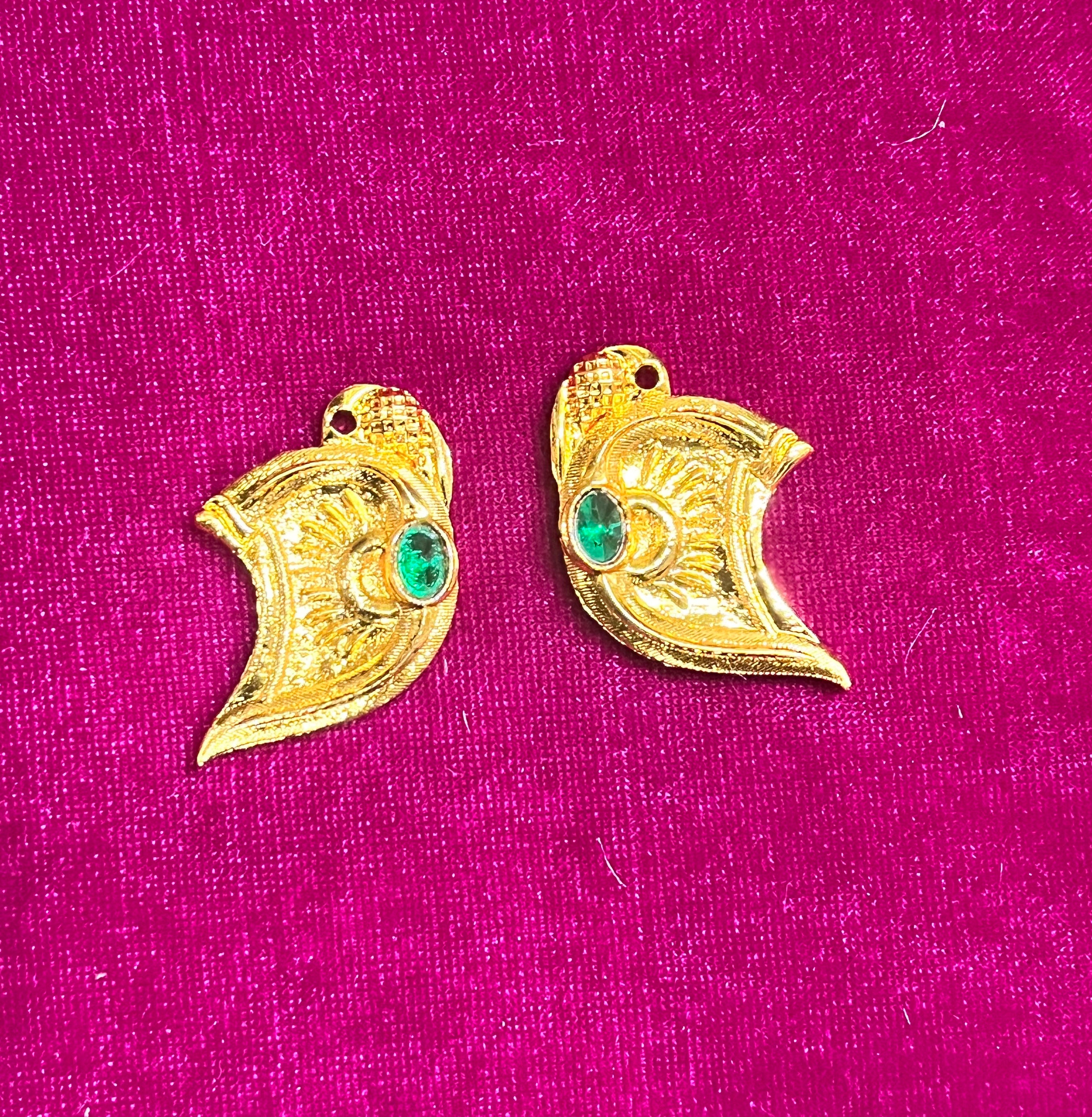 Gold ganesh ears gold cut (3inch&4inch )Goddoss jewelry-1piece pack