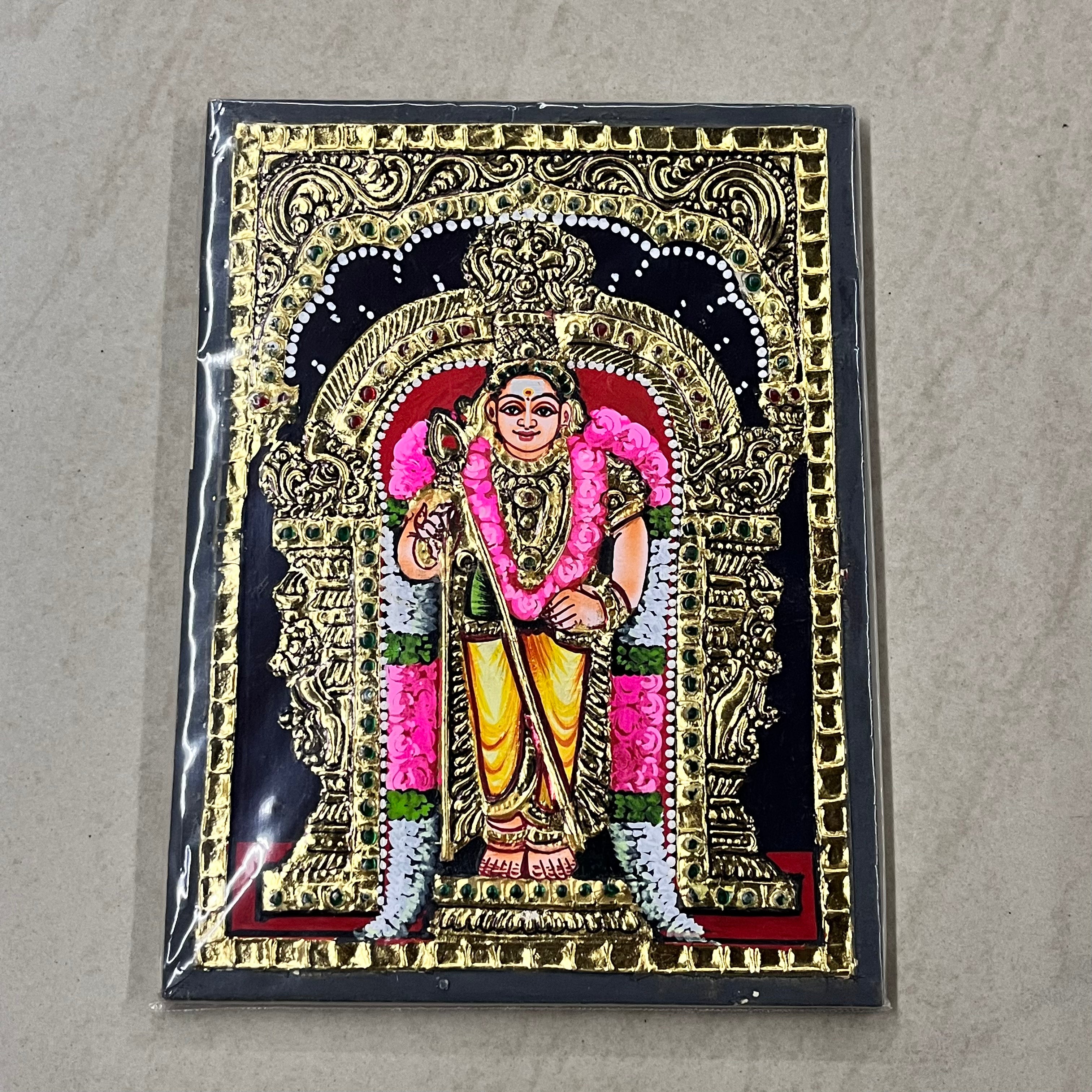 Murugan Tanjore painting 8x6 (15days delivery form payment date)-1pack