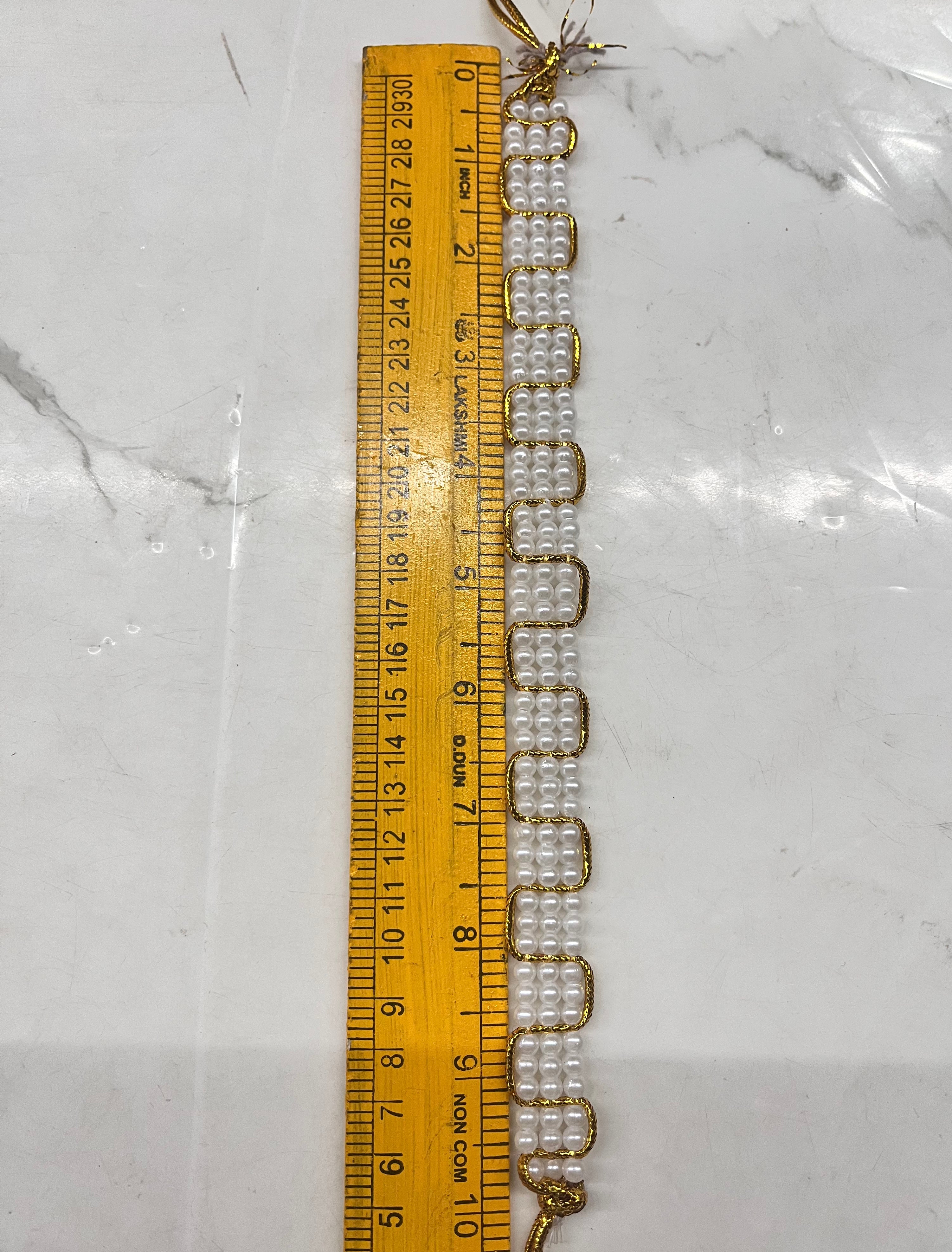 Doll hip pearl belt -ottiyanam  - 2piece  10cm